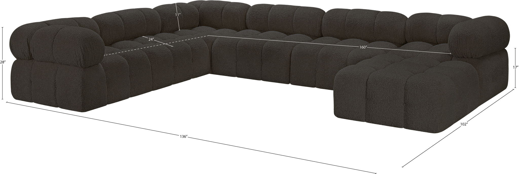 Ames - 7 Piece Modular Sectional