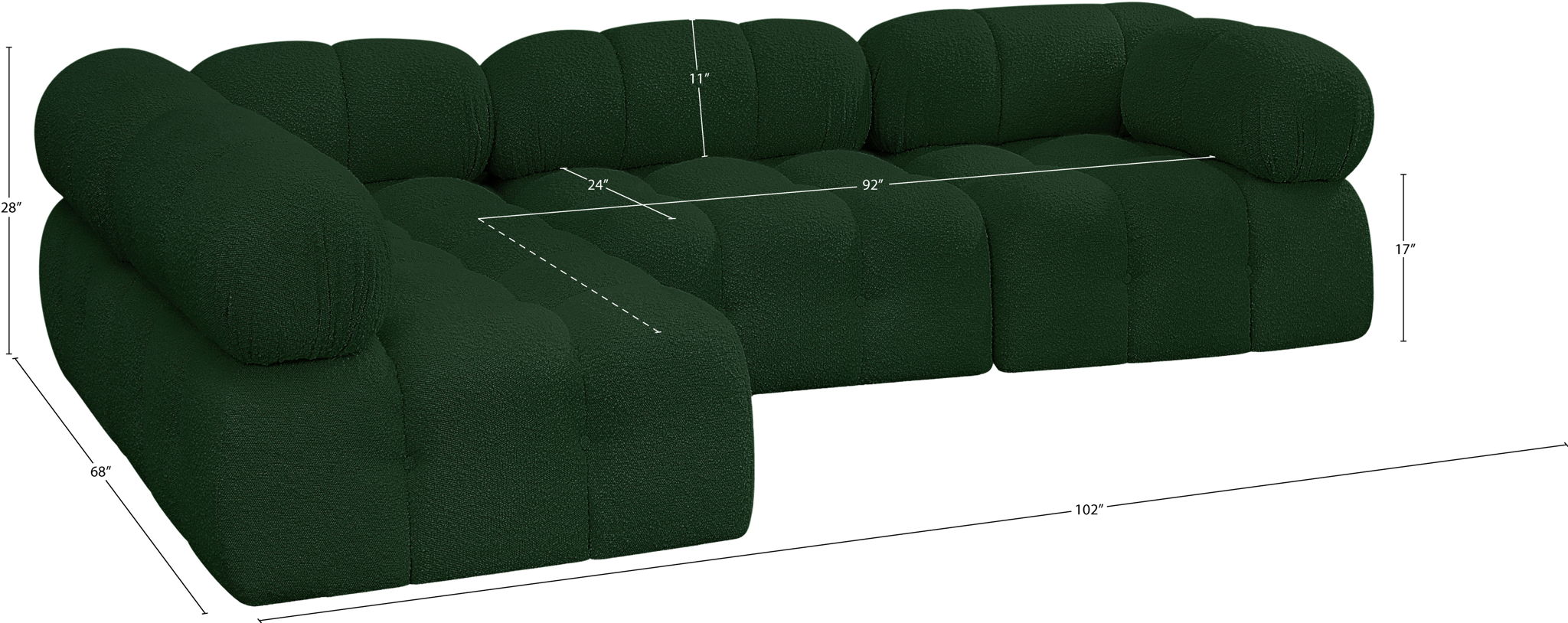 Ames - 4 Piece Modular Sectional