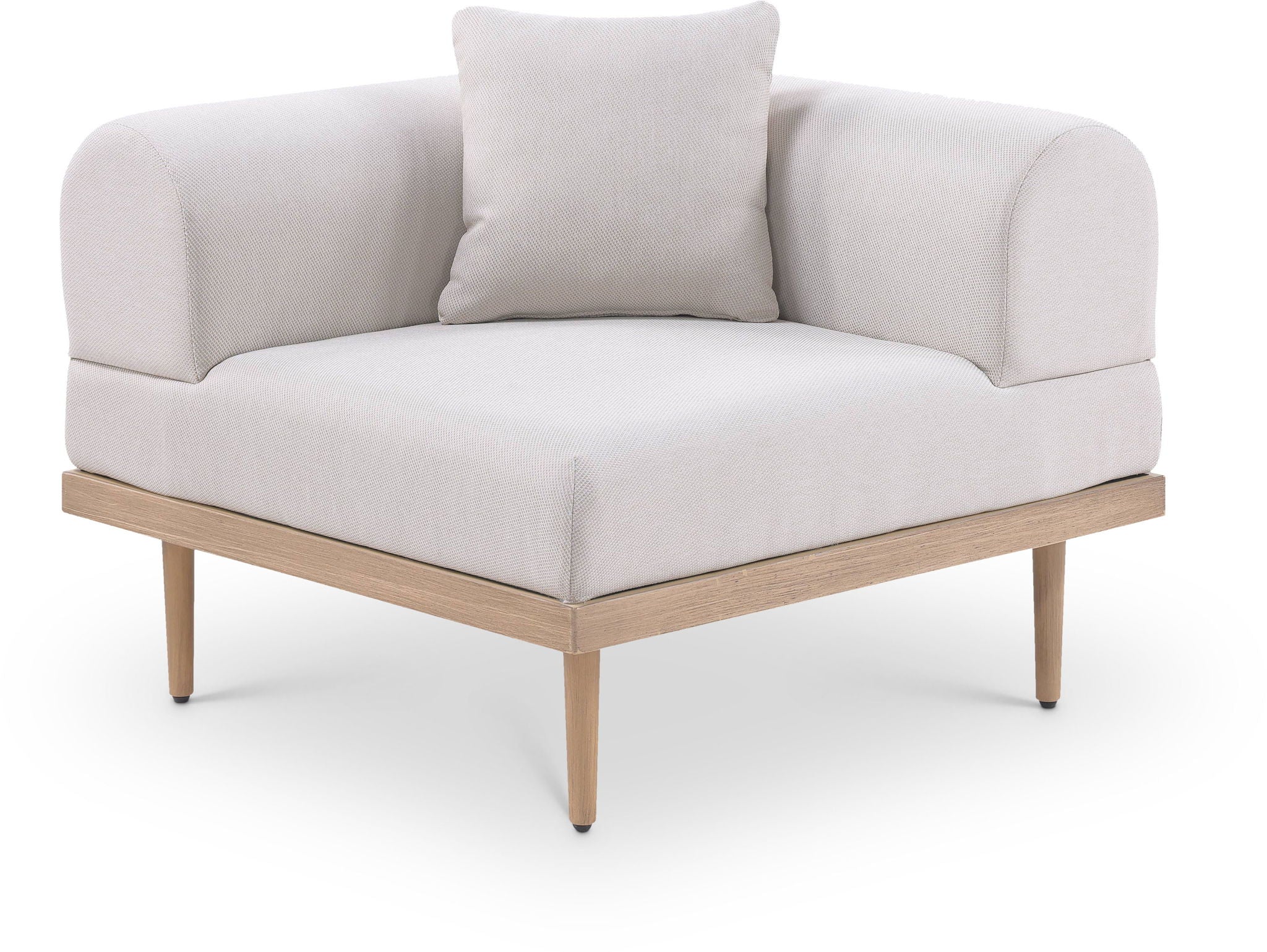 Laguna - Resilient Water Resistant Fabric Upholstered Outdoor Patio Modular Corner Chair