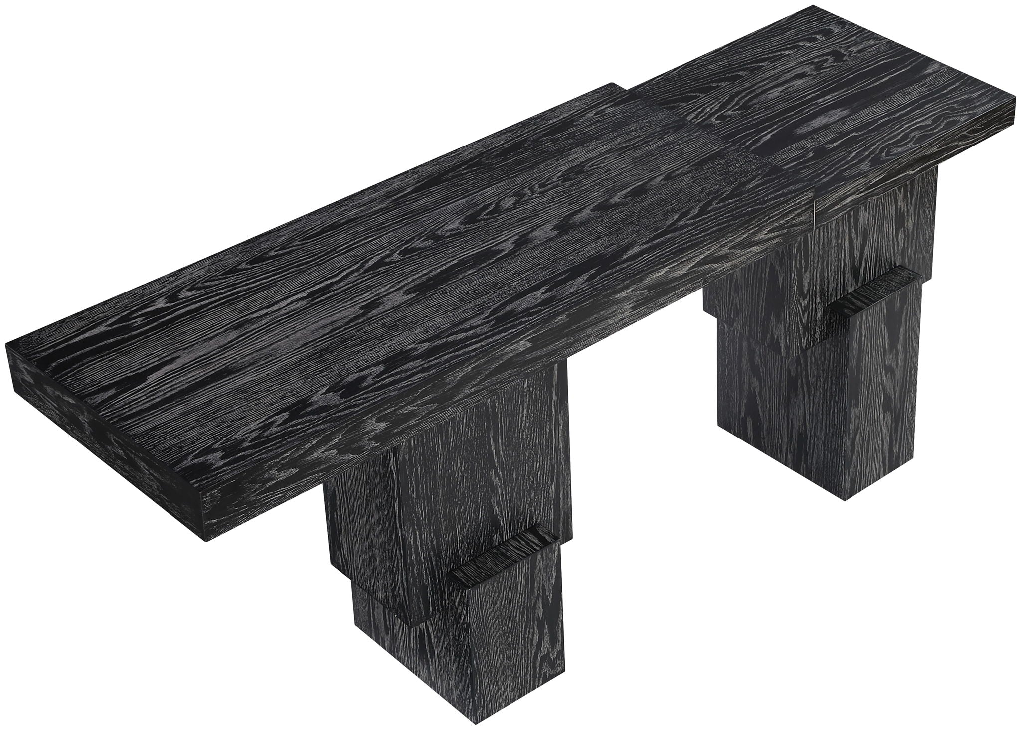 Anzio - Oak Veneer And Solid Wood Console Table