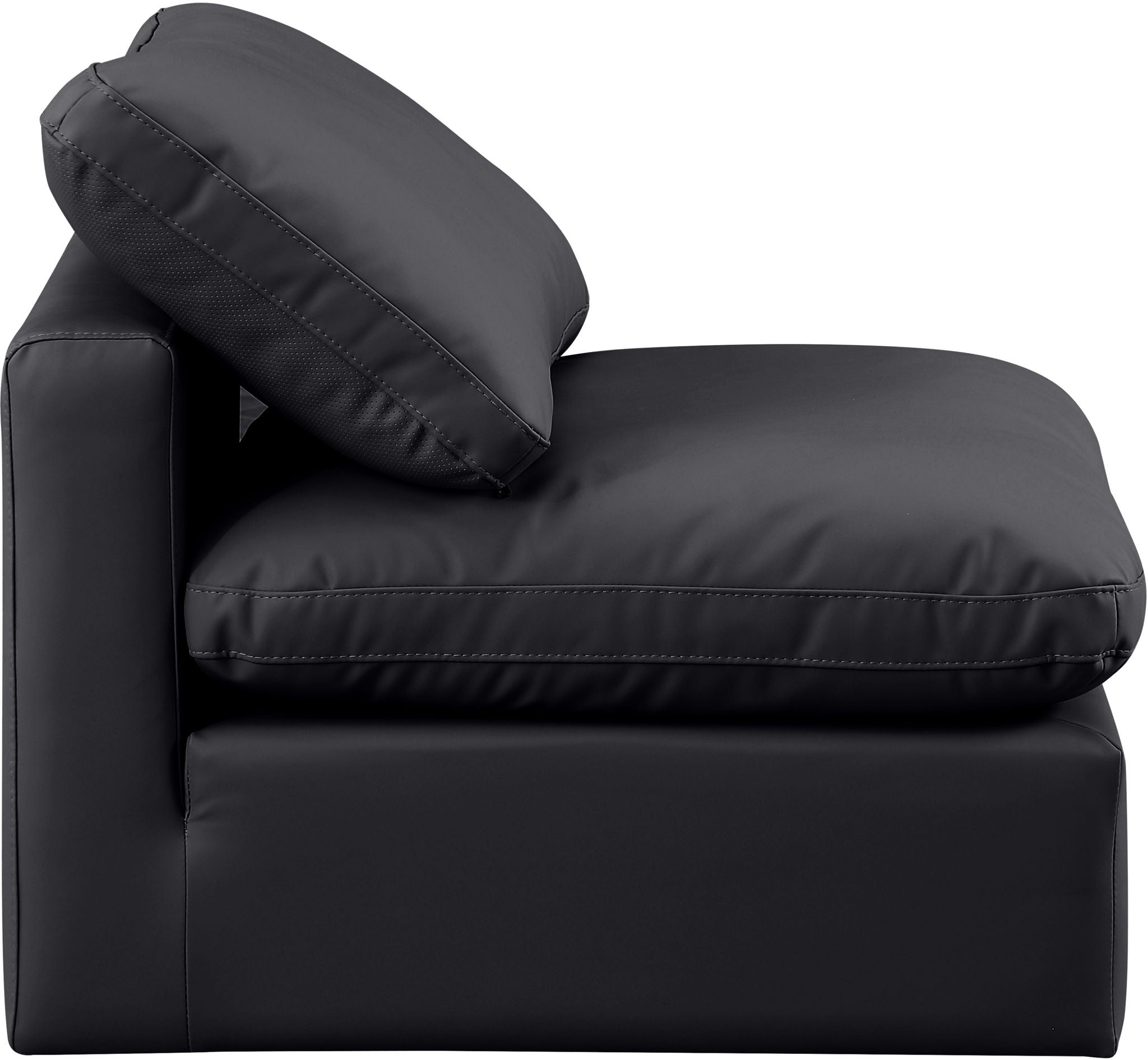 Indulge - Faux Leather Armless Chair