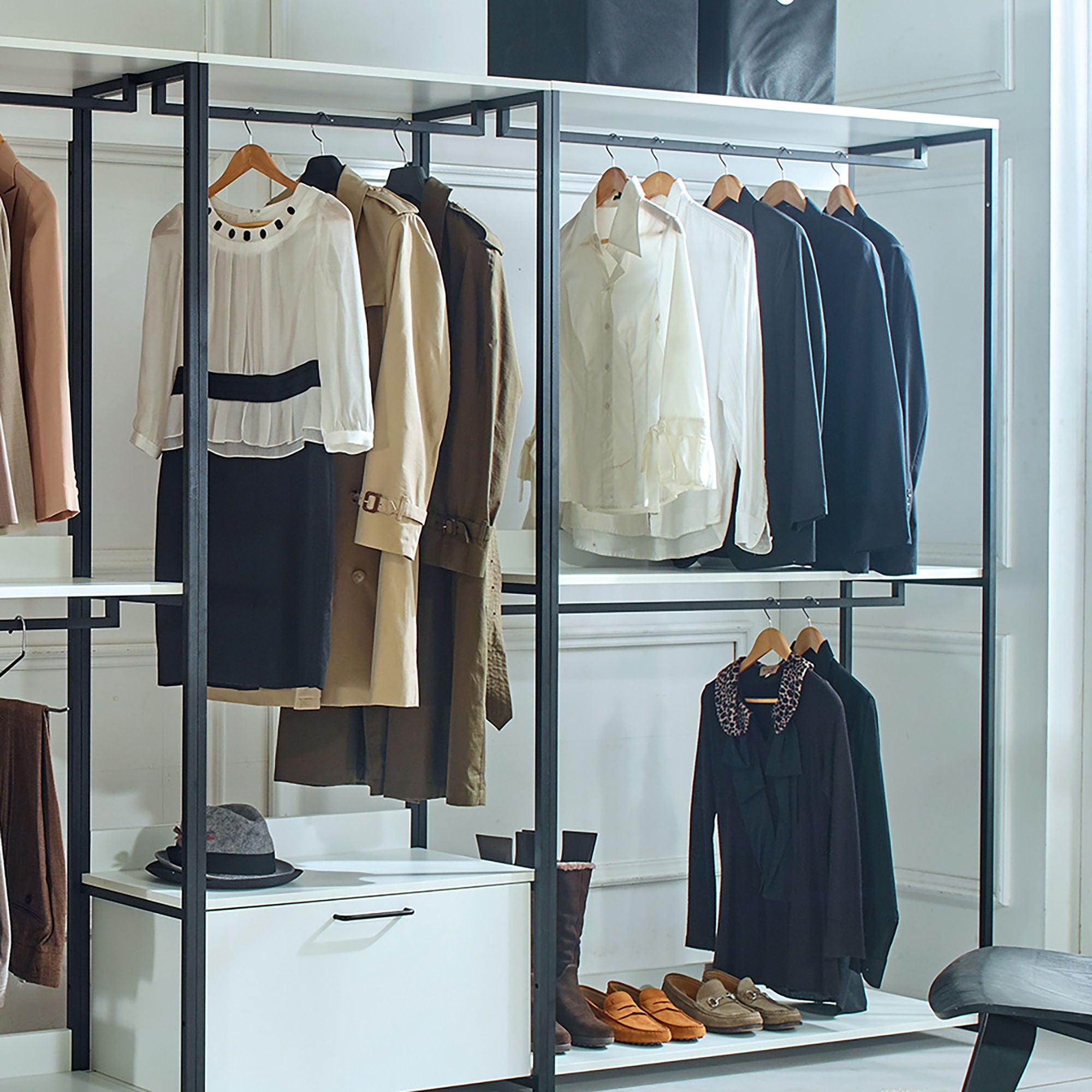 Fiona - Freestanding Walk-In, Closet System - White