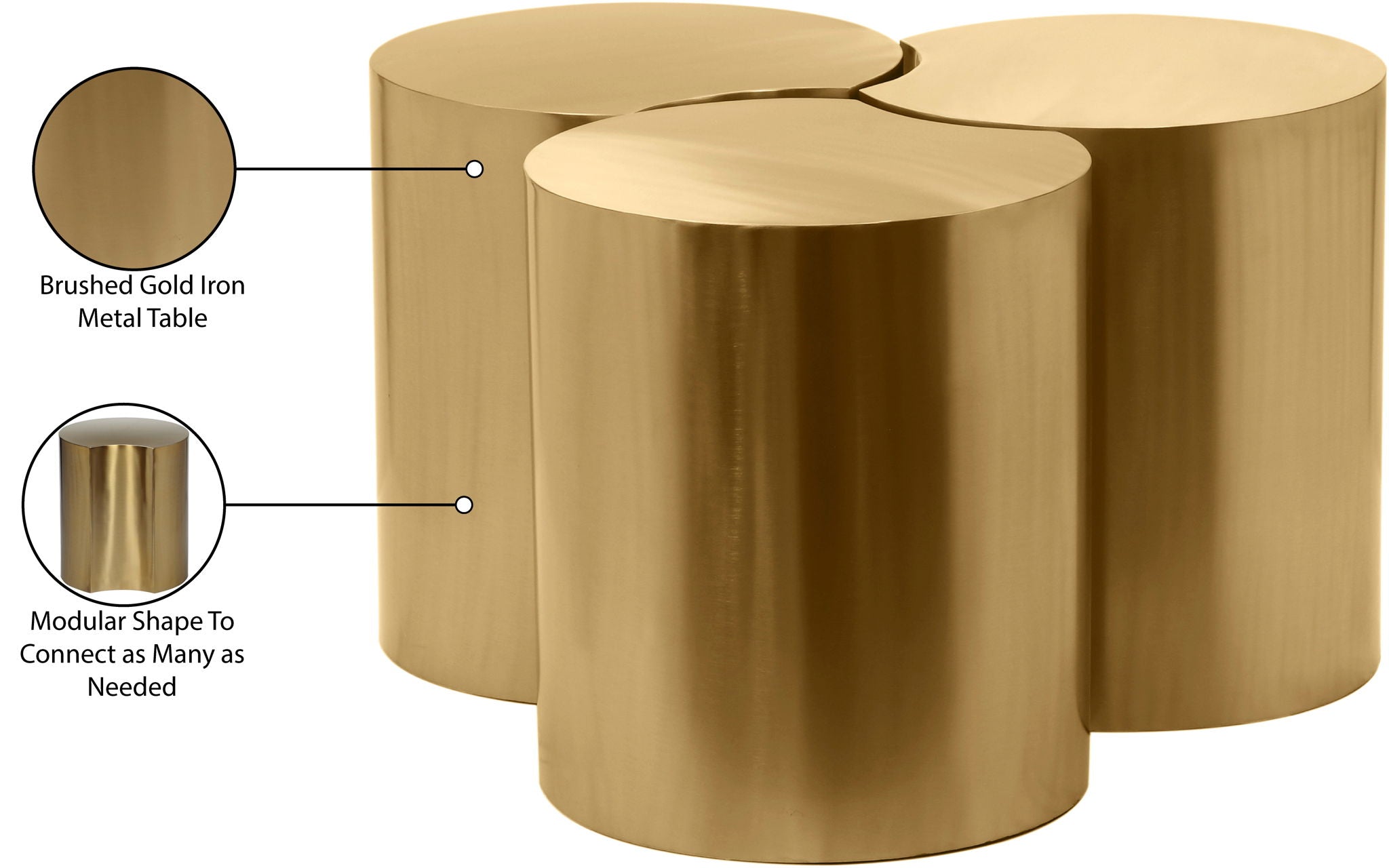 Dimple - 3 Piece Modular Coffee Table