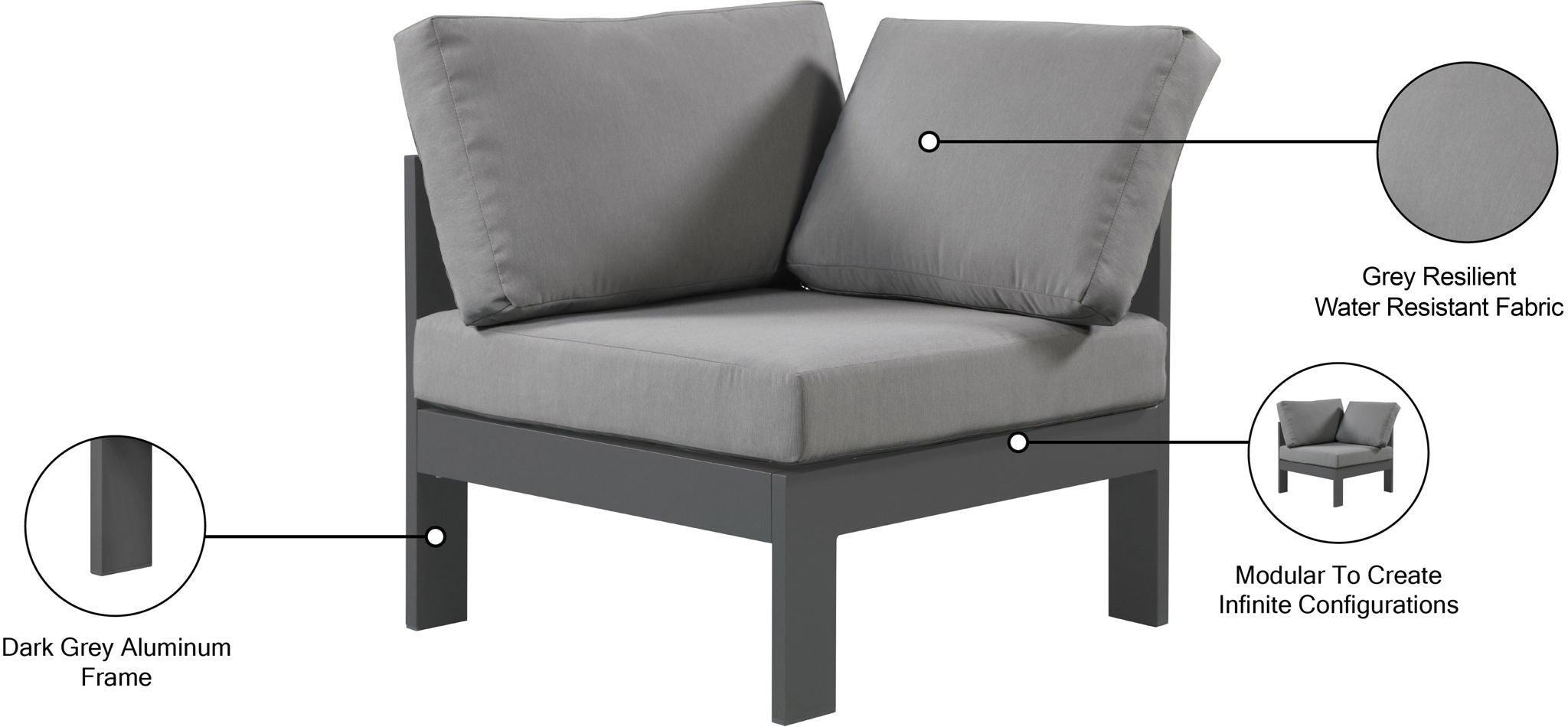 Nizuc - Outdoor Patio Corner Chair