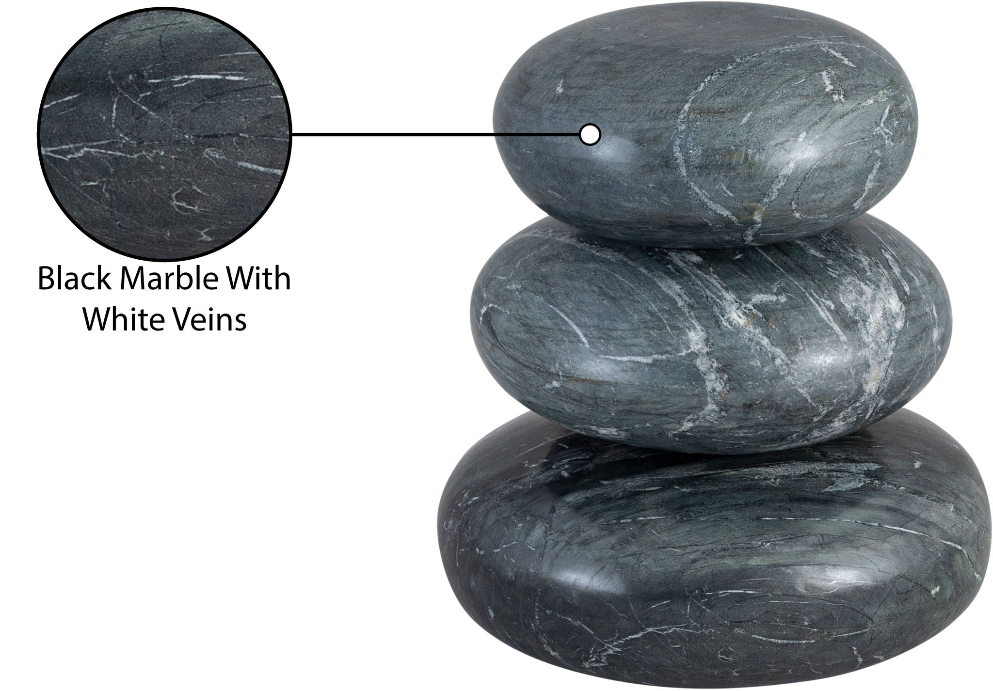 Pumpkin - 3 Piece Marble Decorative Object