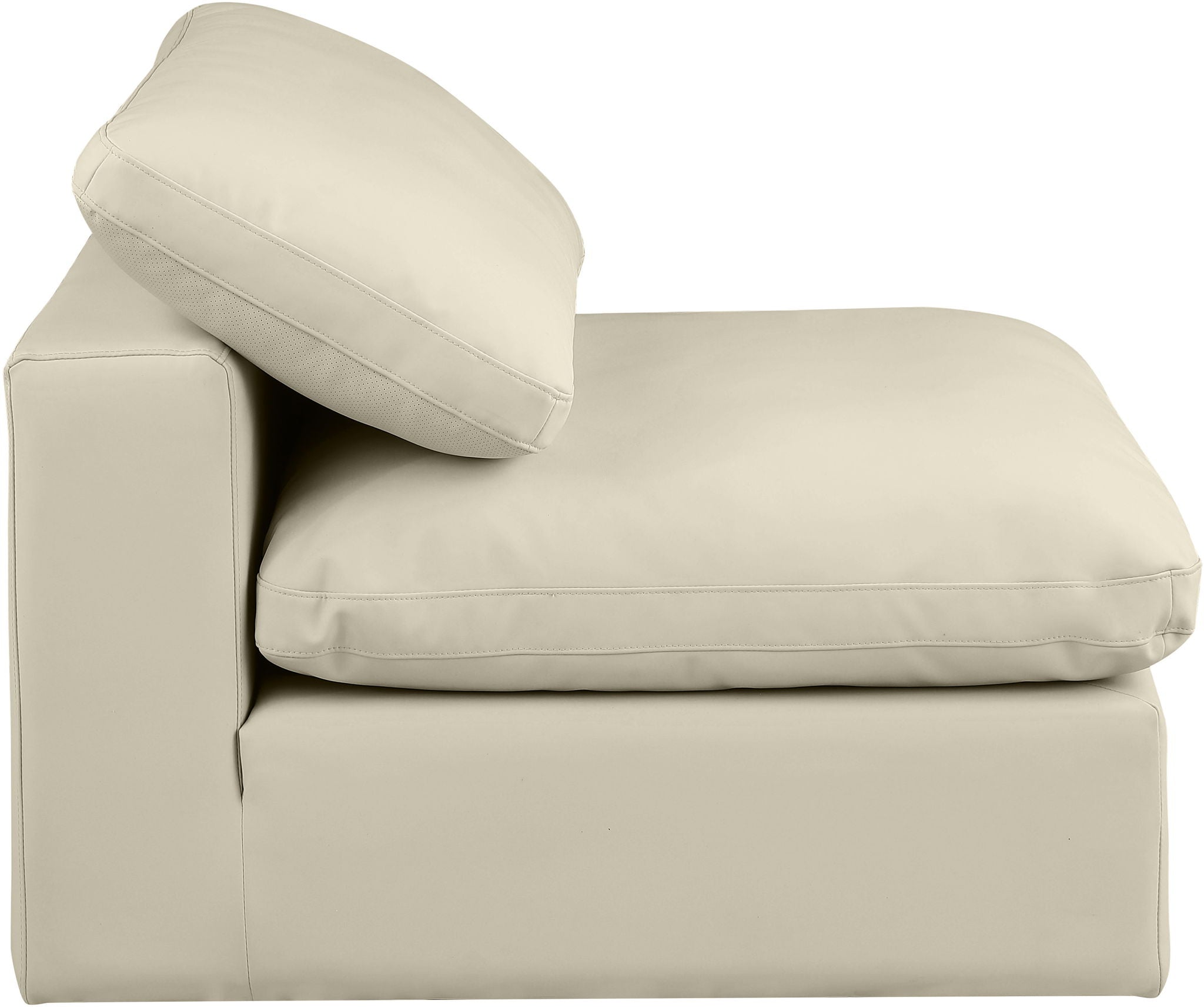 Comfy - Faux Leather Armless Chair