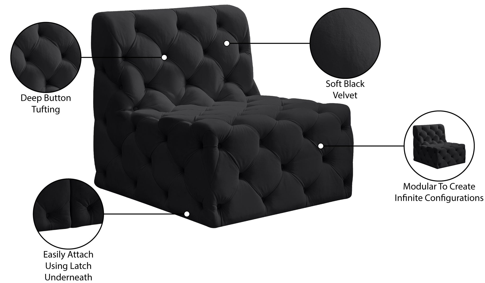 Tuft - Armless Chair