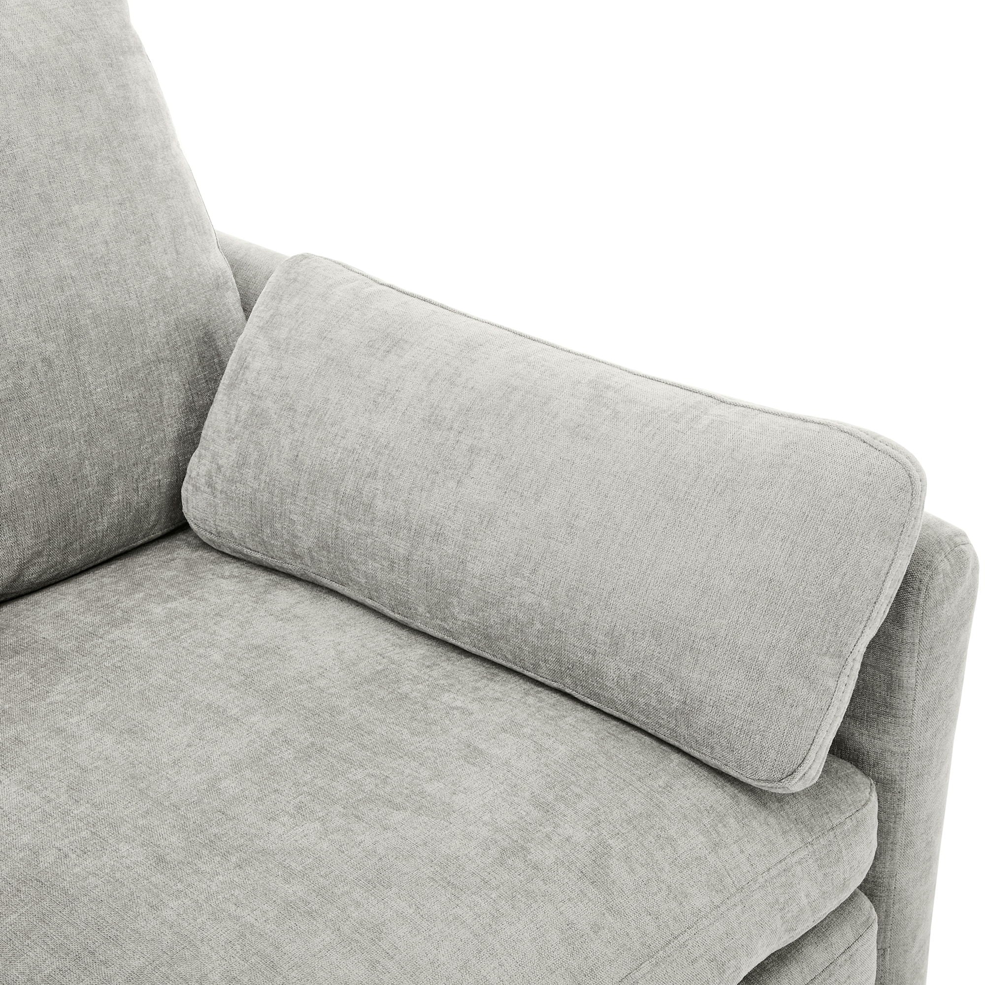 Cozy Upholstered 3 Seater Sofa With Double Cushion