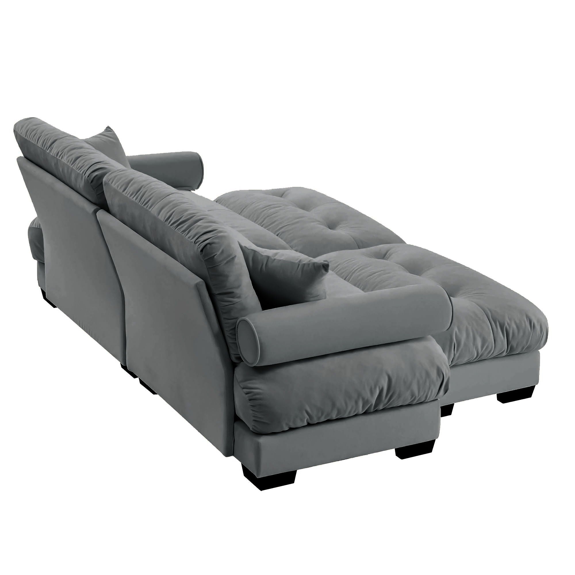 Super Comfort Oversized Modular Sectional Sofa With Movable Ottoman