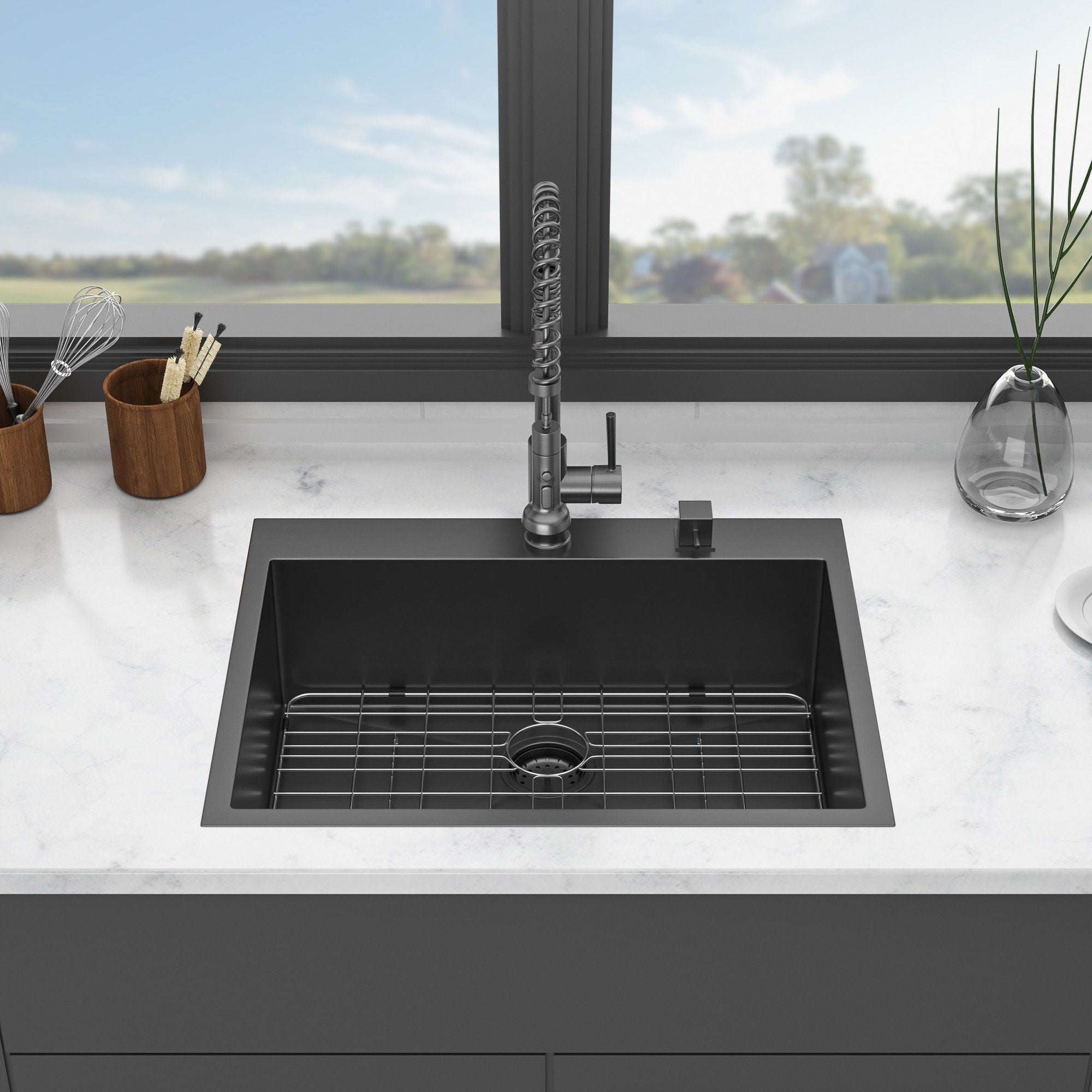 Topmount Kitchen Sink 16 Gauge, Single Bowl
