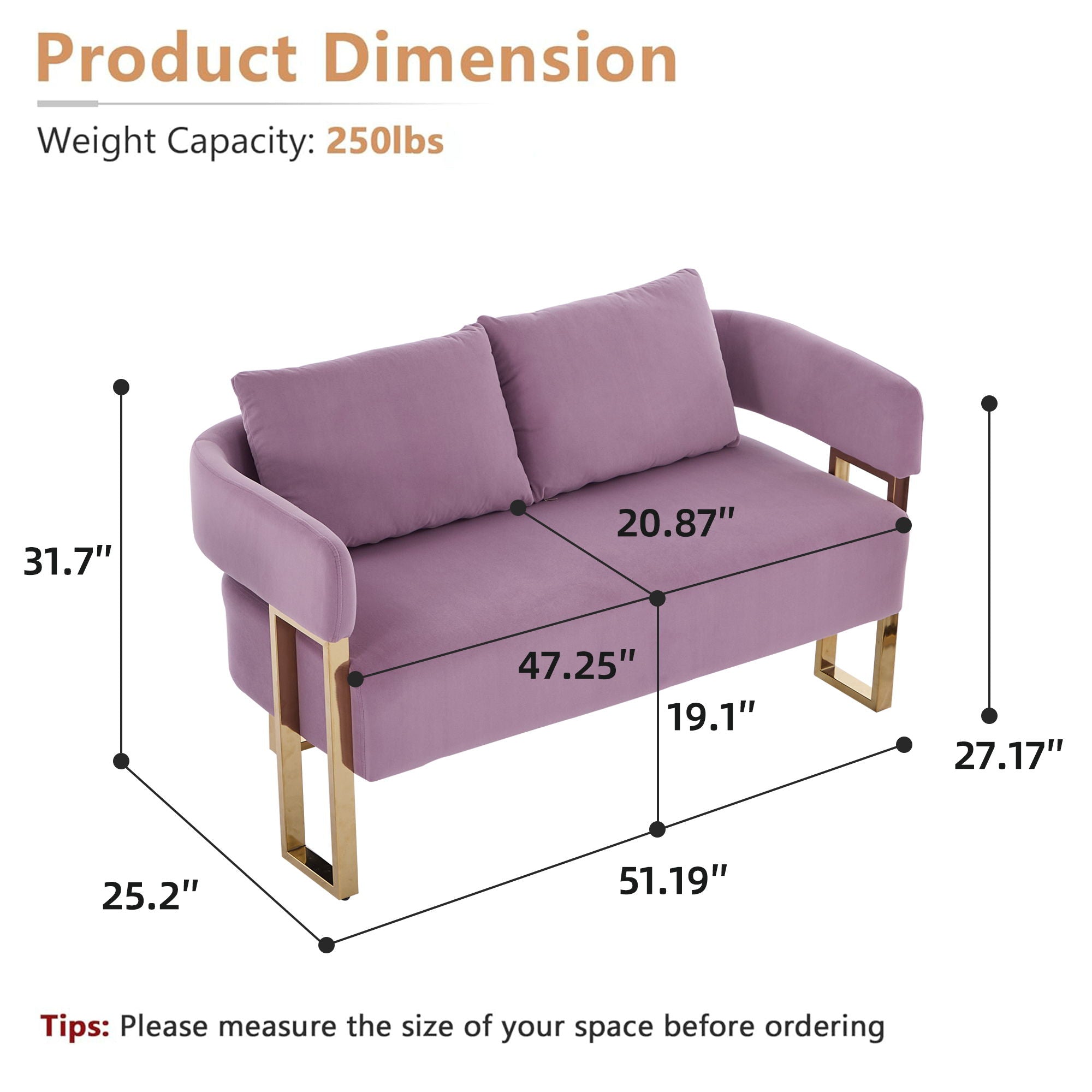 Decorative Upholstered Side Chair For Living Room