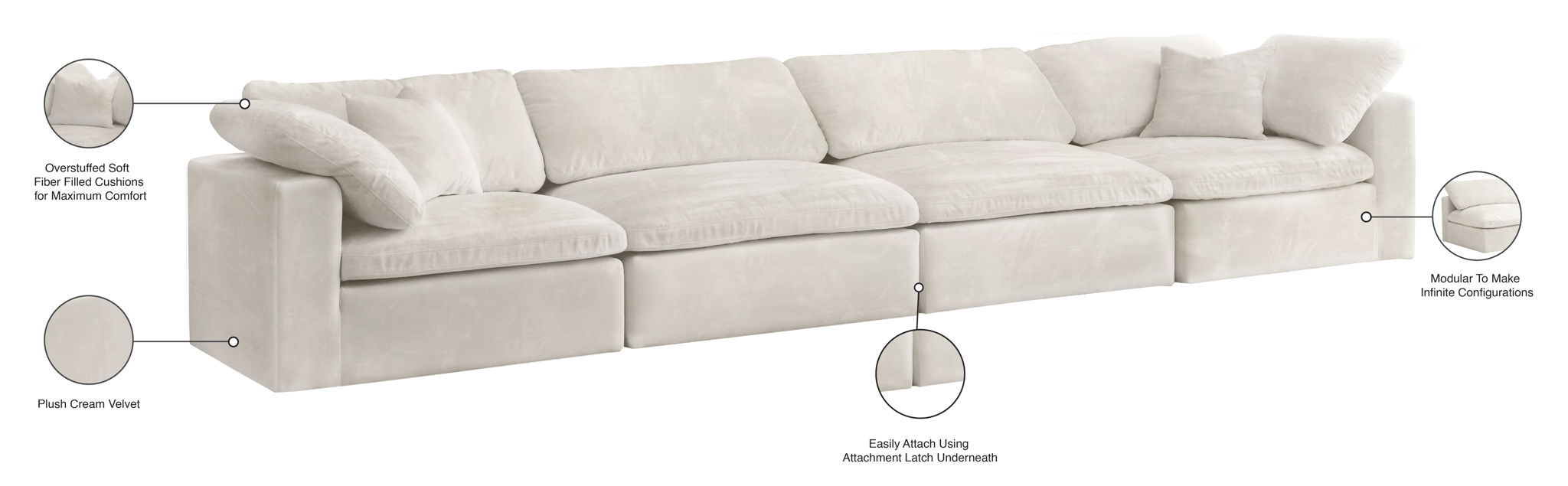 Cozy - Modular 4 Seat Sofa