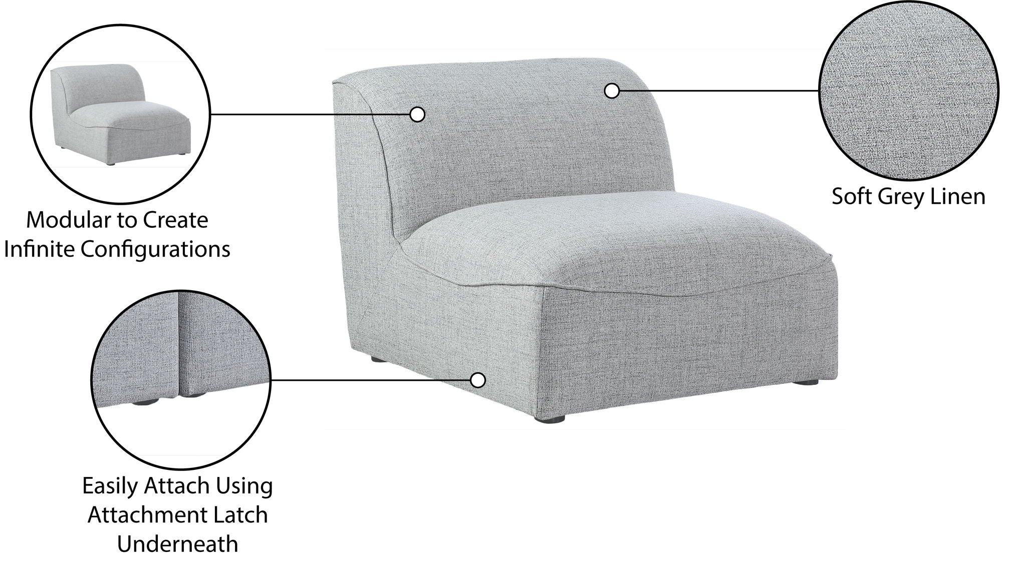 Miramar - Armless Chair