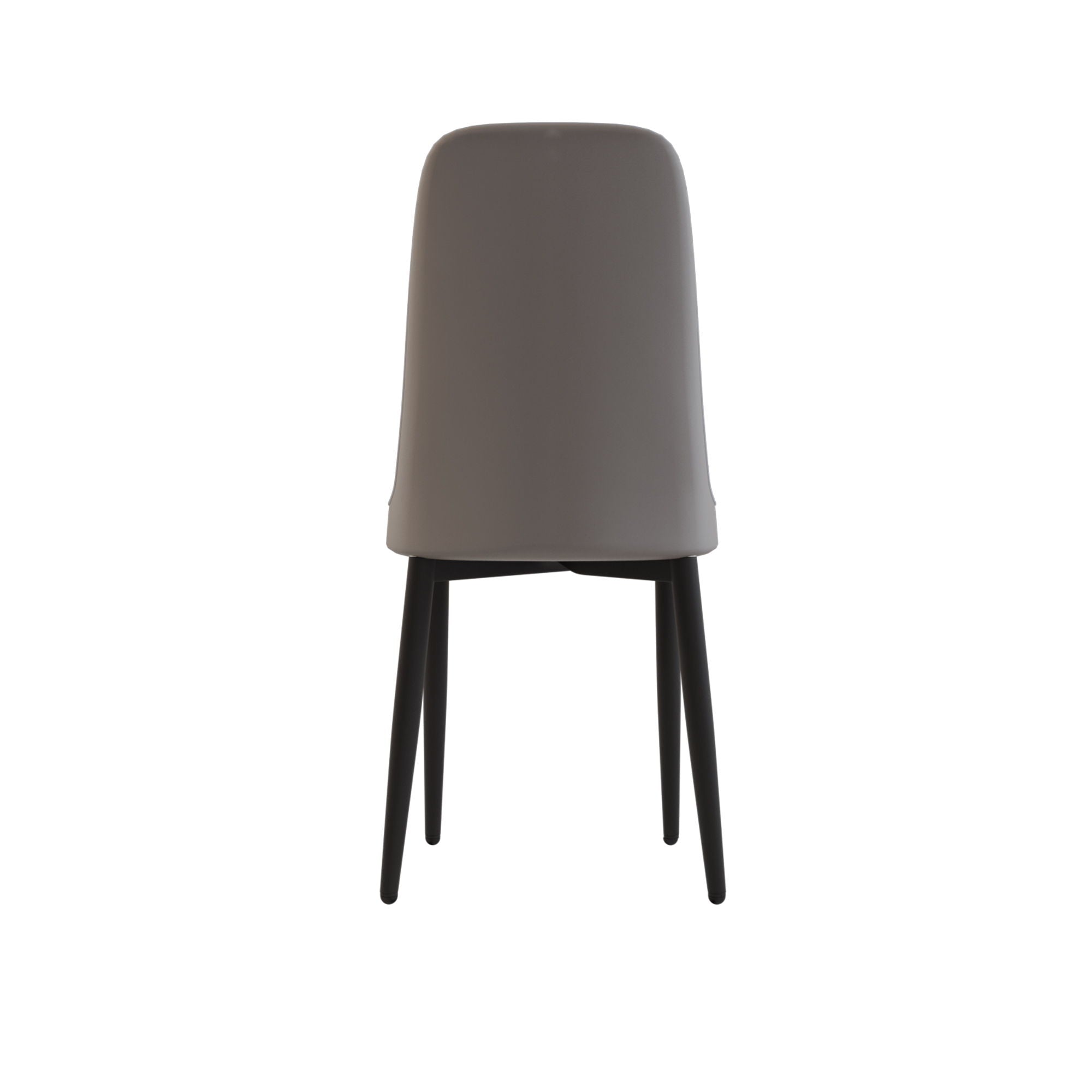 Modern Dining Chair With Cushions And Metal Legs