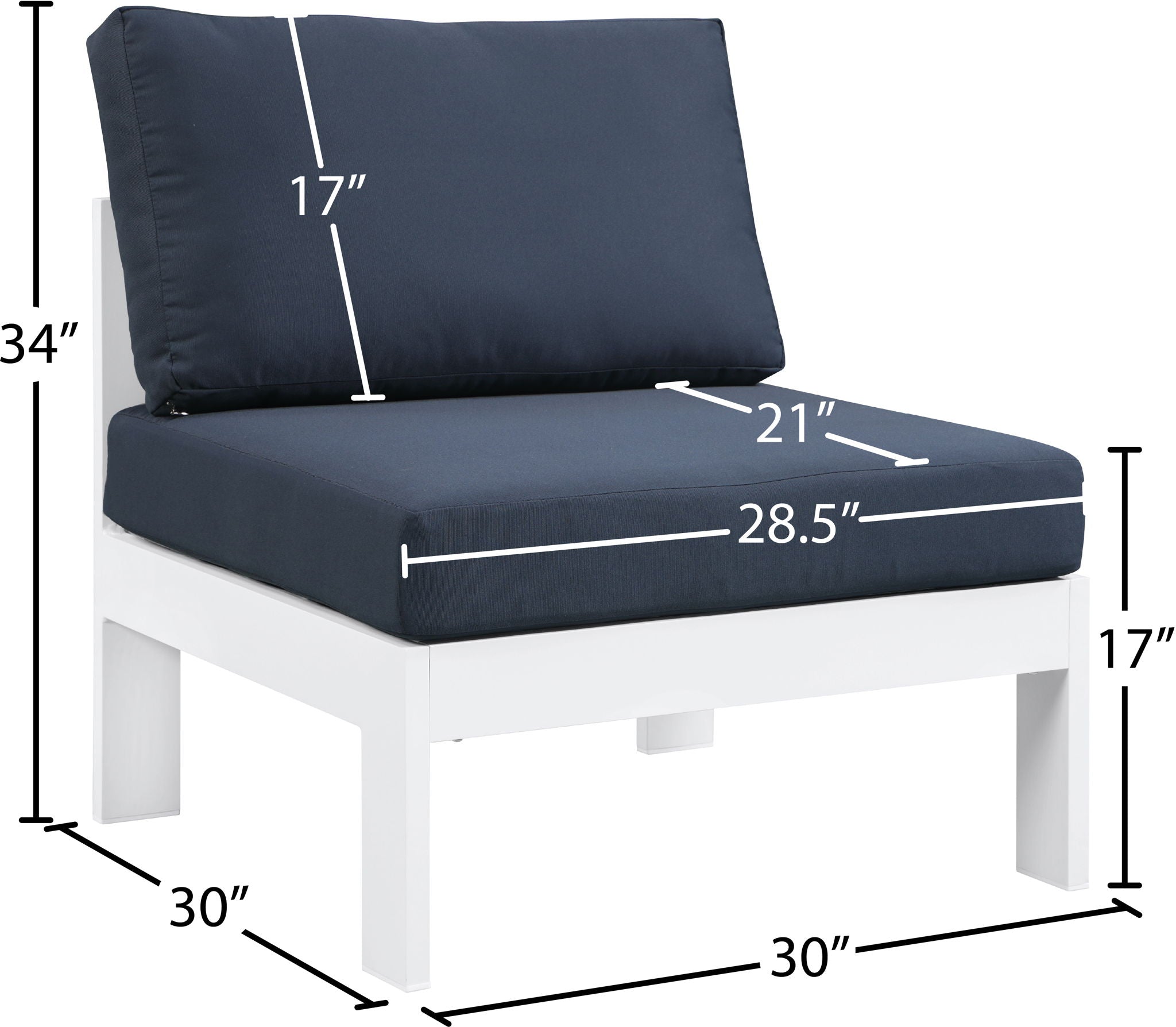 Nizuc - Outdoor Armless Chair