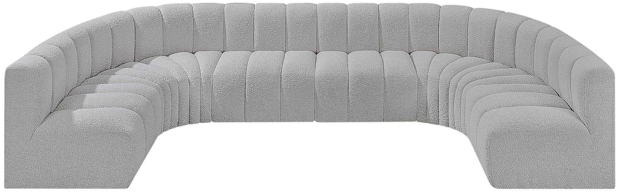 Arc - Boucle Fabric 8 Piece Modular Sofa