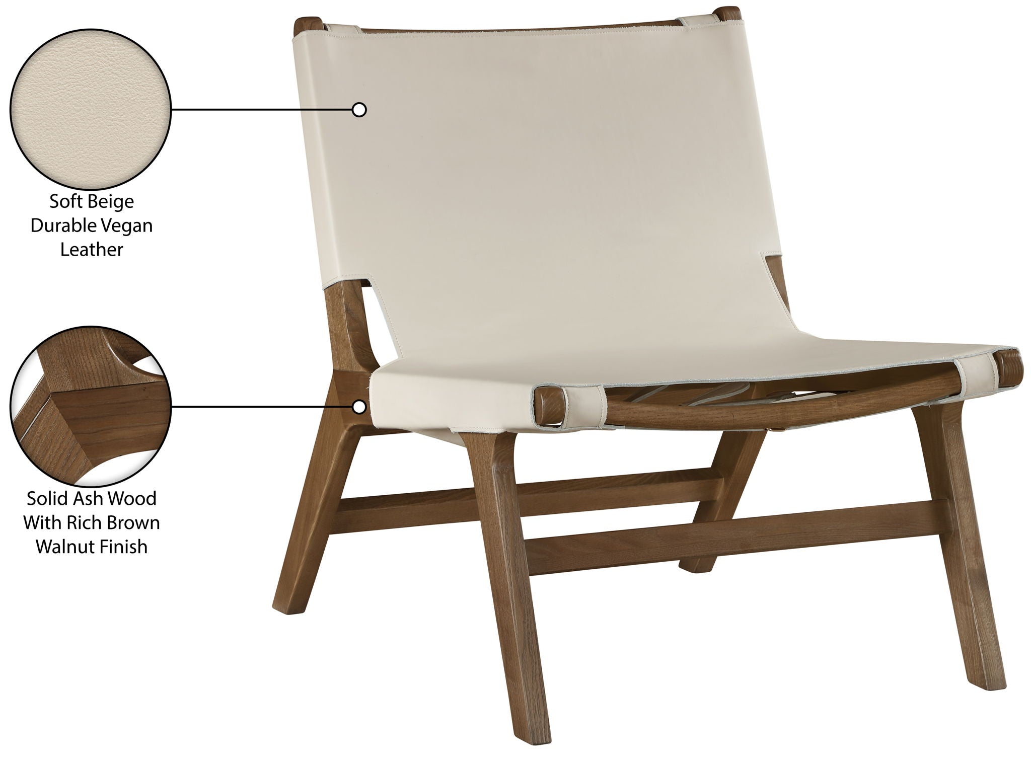 Rawlins - Accent Chair - Walnut Frame