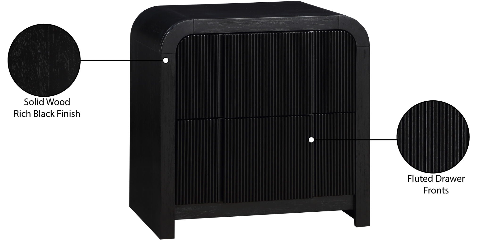 Fluted - Night Stand