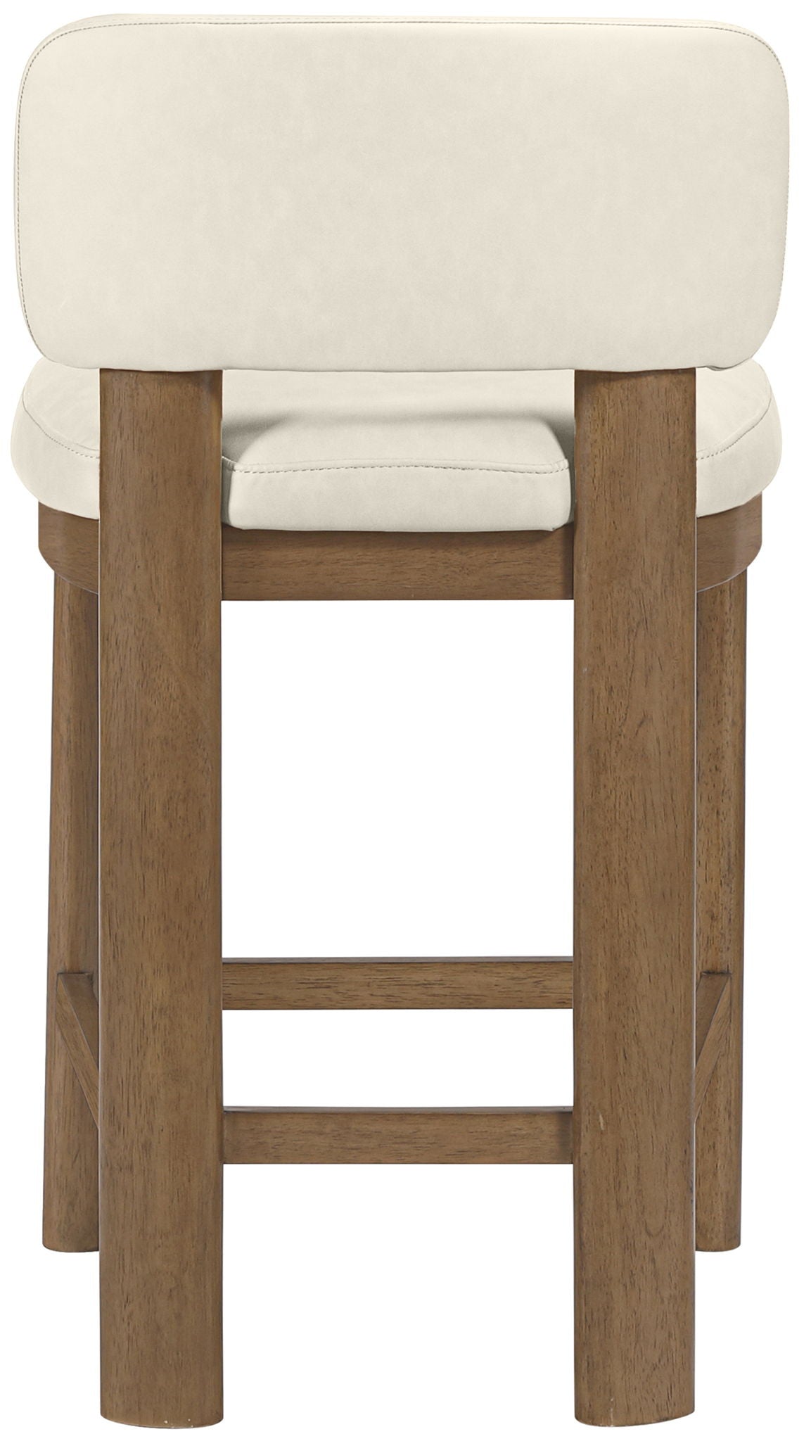Paloma - Faux Leather Upholstered Counter Stool (Set of 2) - Brown Frame
