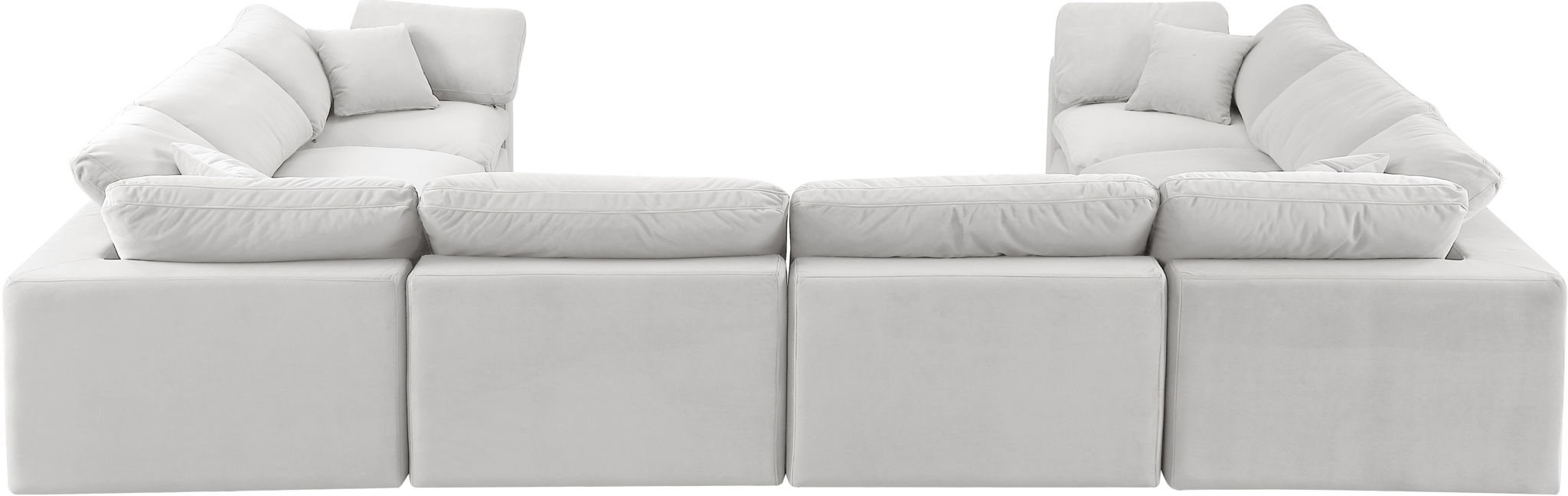 Comfy - 8 Piece Velvet Modular Sectional