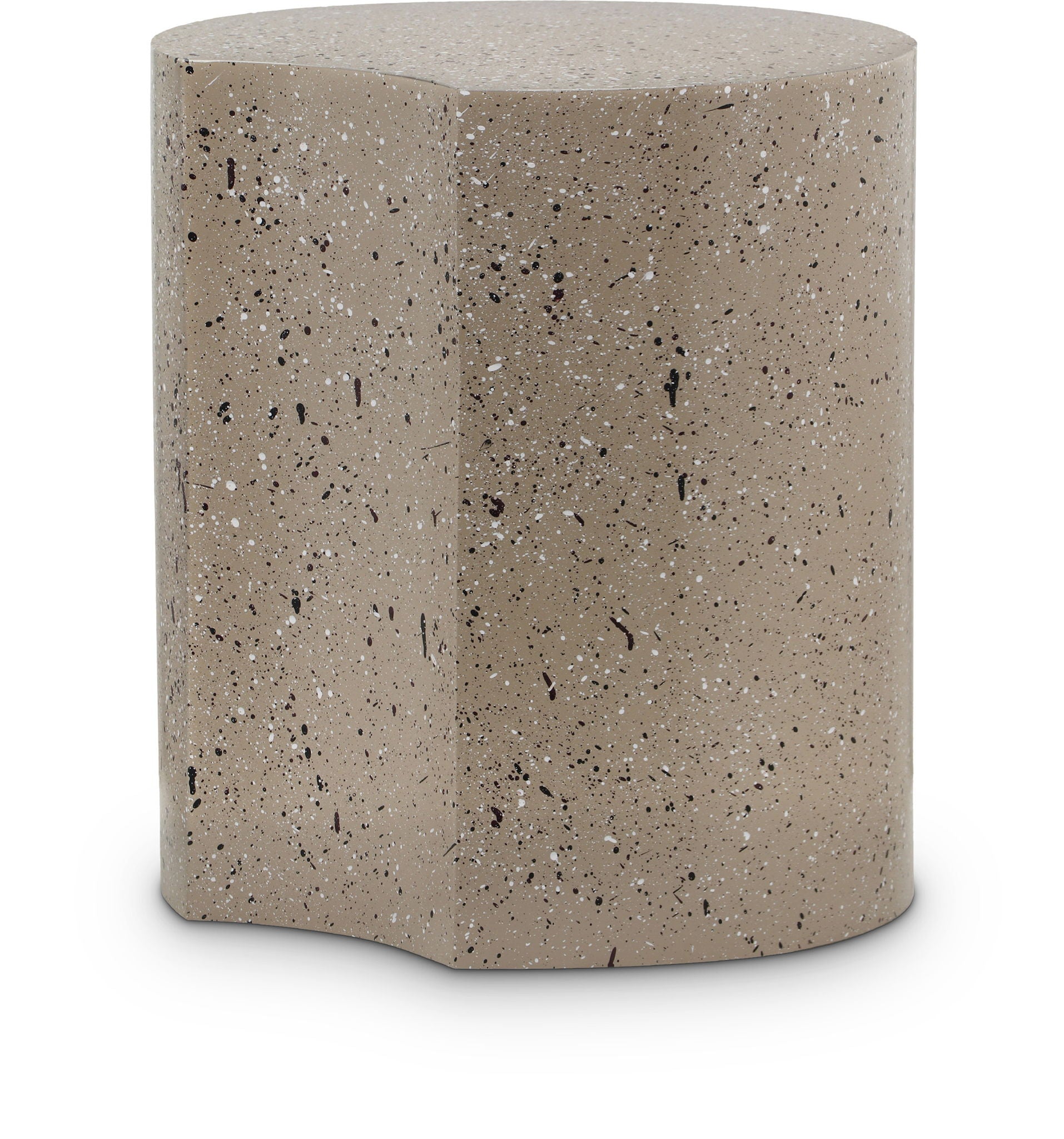Dimple - End Table - Terazzo Finish