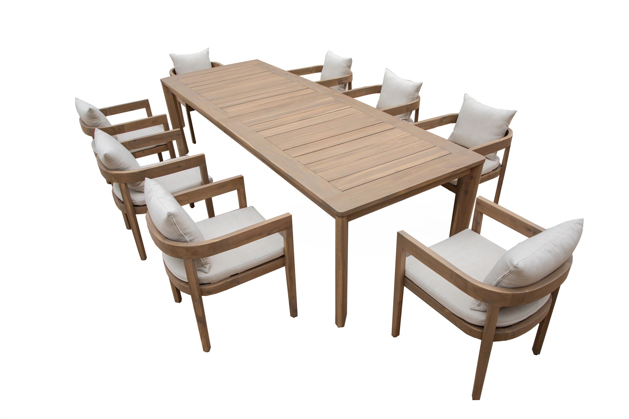 Wesley - Patio Side Chair With Cushion - White