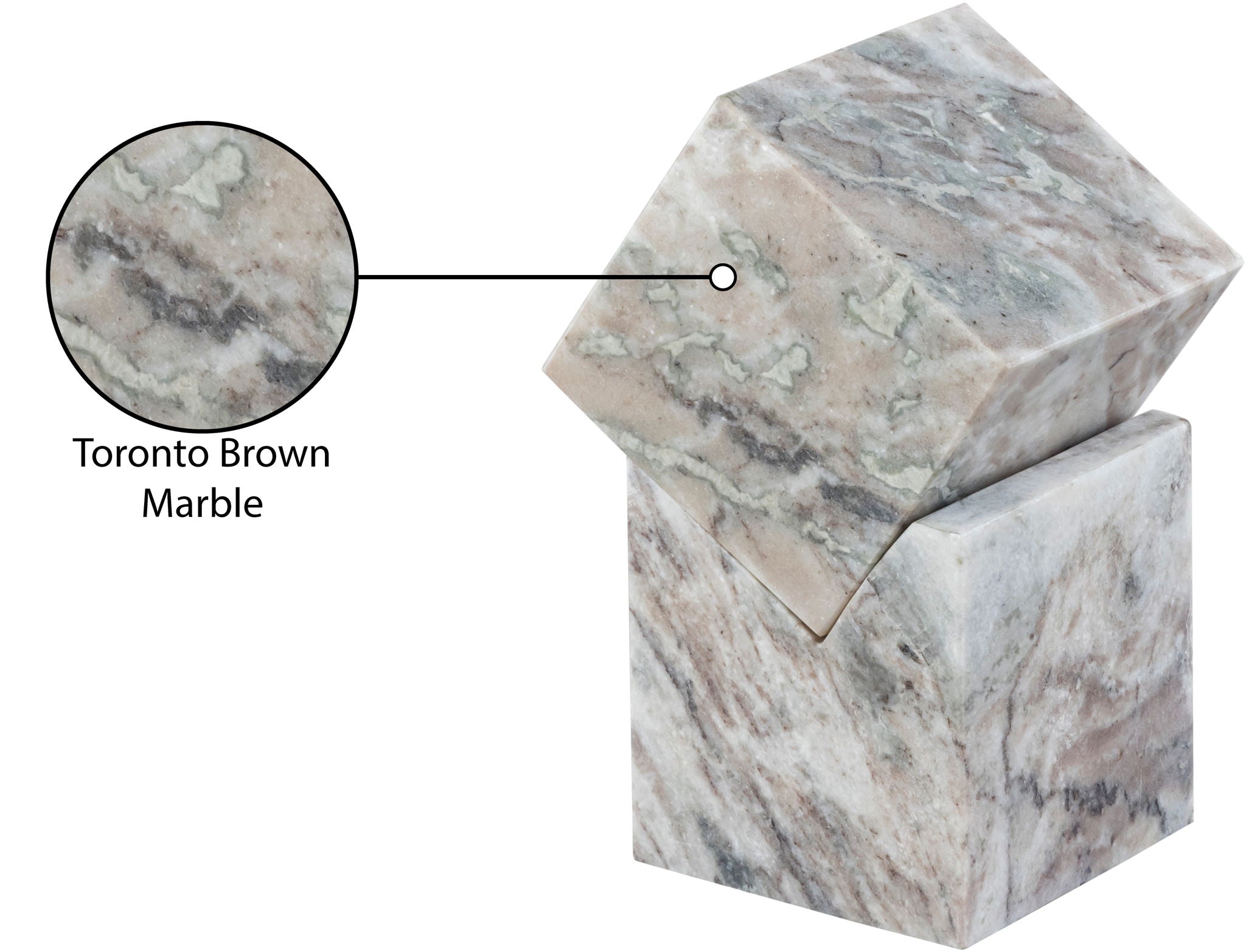 Quad - Marble Decorative Cube