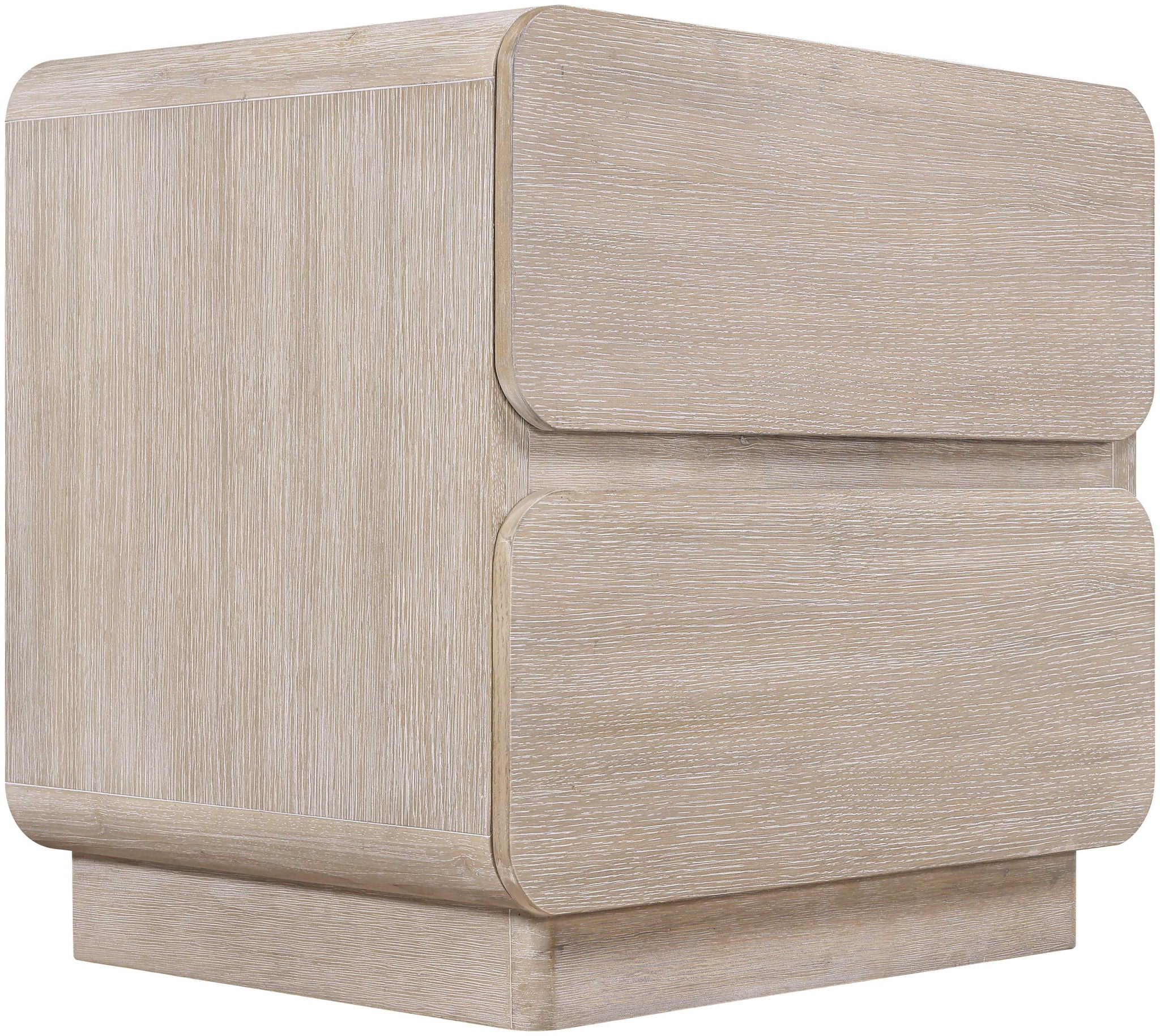 Adagio - Solid Wood And Oak Veneer Nightstand - Natural