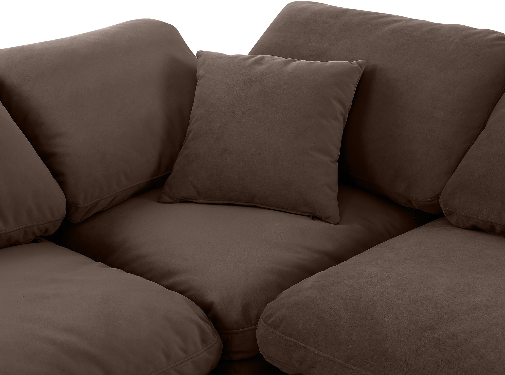 Indulge - Velvet 6 Piece Modular Corner Sectional