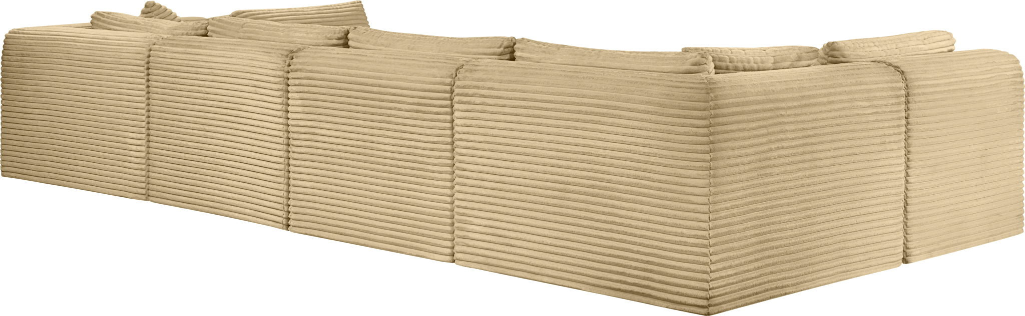 Shaggy - 6 Piece Modular U-Shaped Armless Sectional