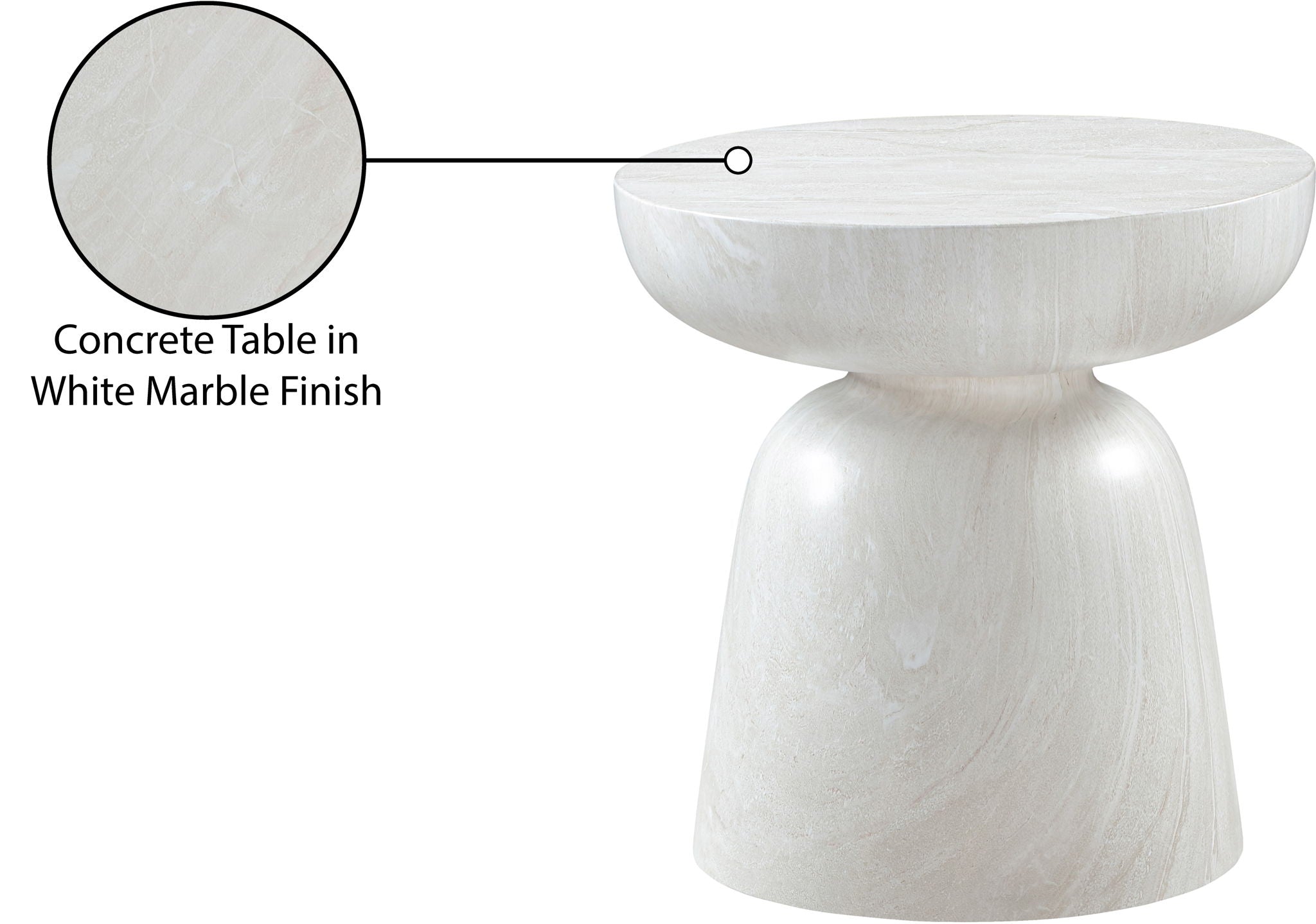 Avellino - Concrete End Table