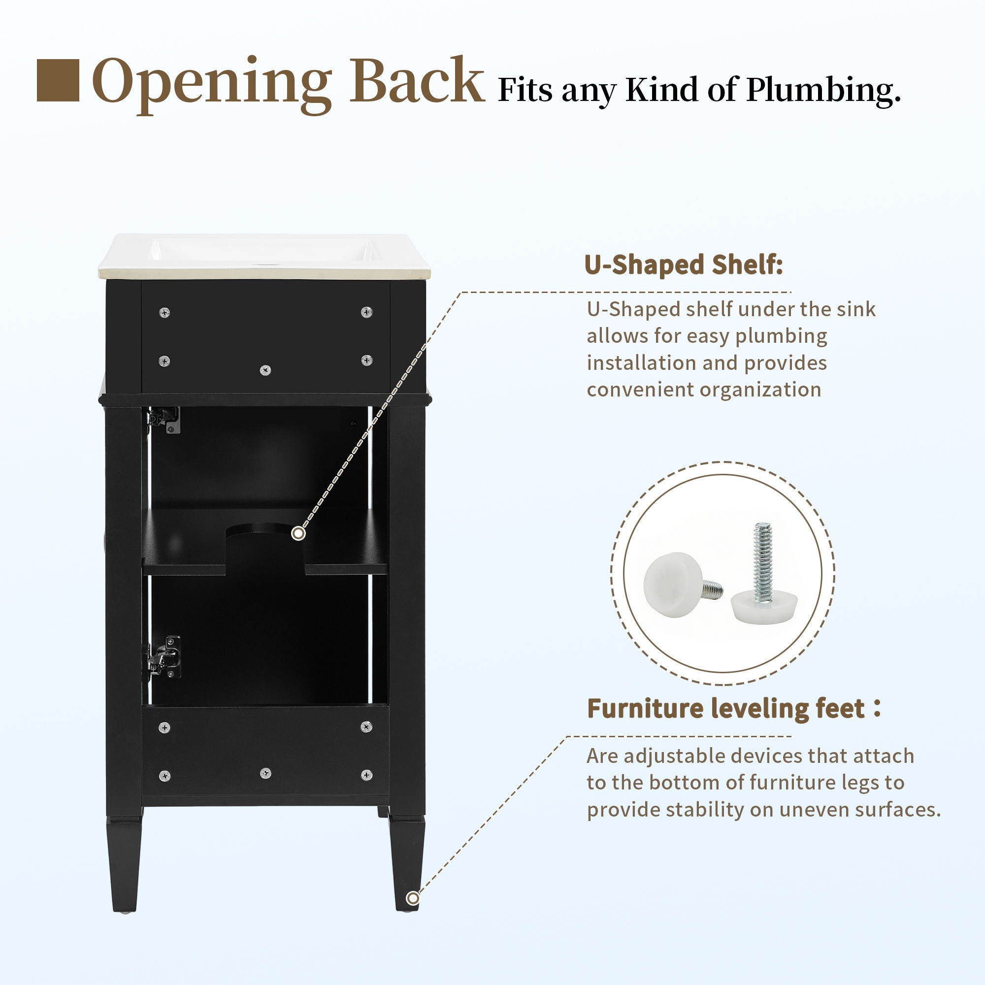 French Style Bathroom Vanity With Sink