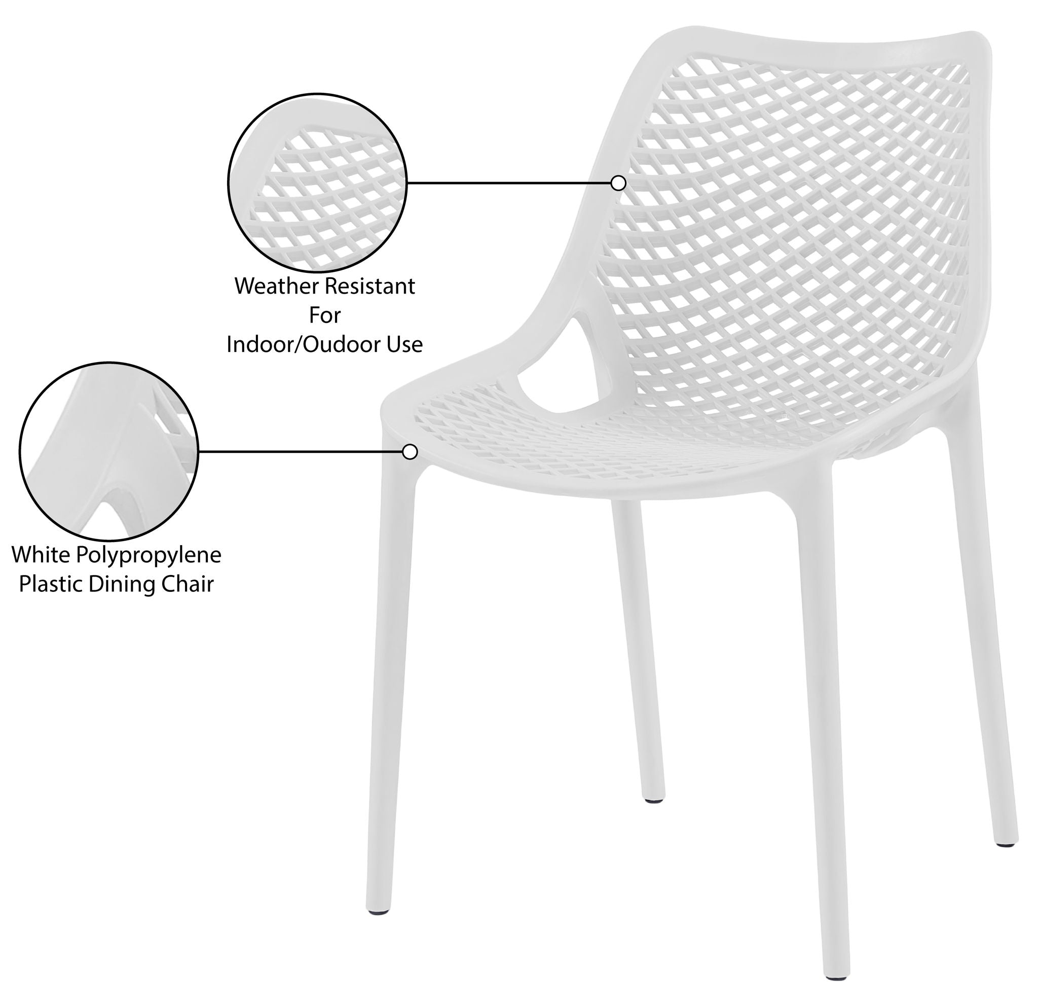 Mykonos - Outdoor Patio Dining Chair (Set of 2)