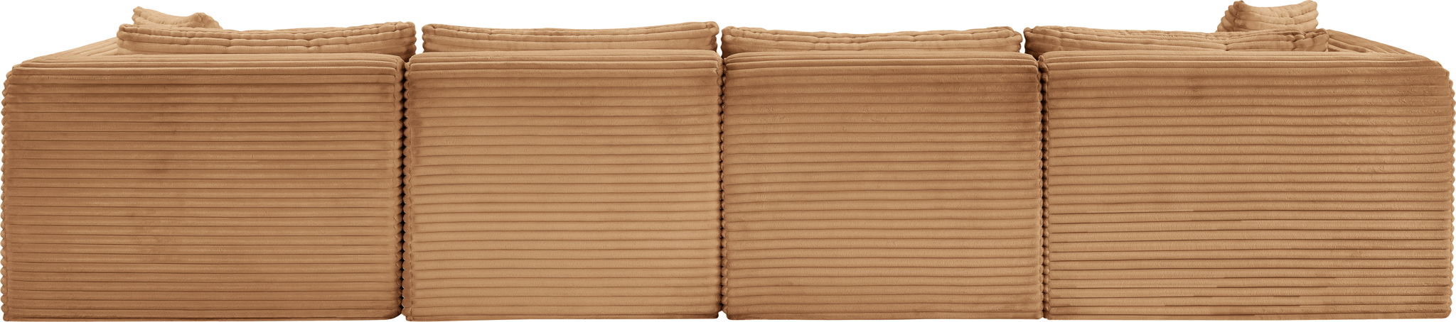 Shaggy - Fabric 6 Piece Modular Sectional With 2 Ottomans