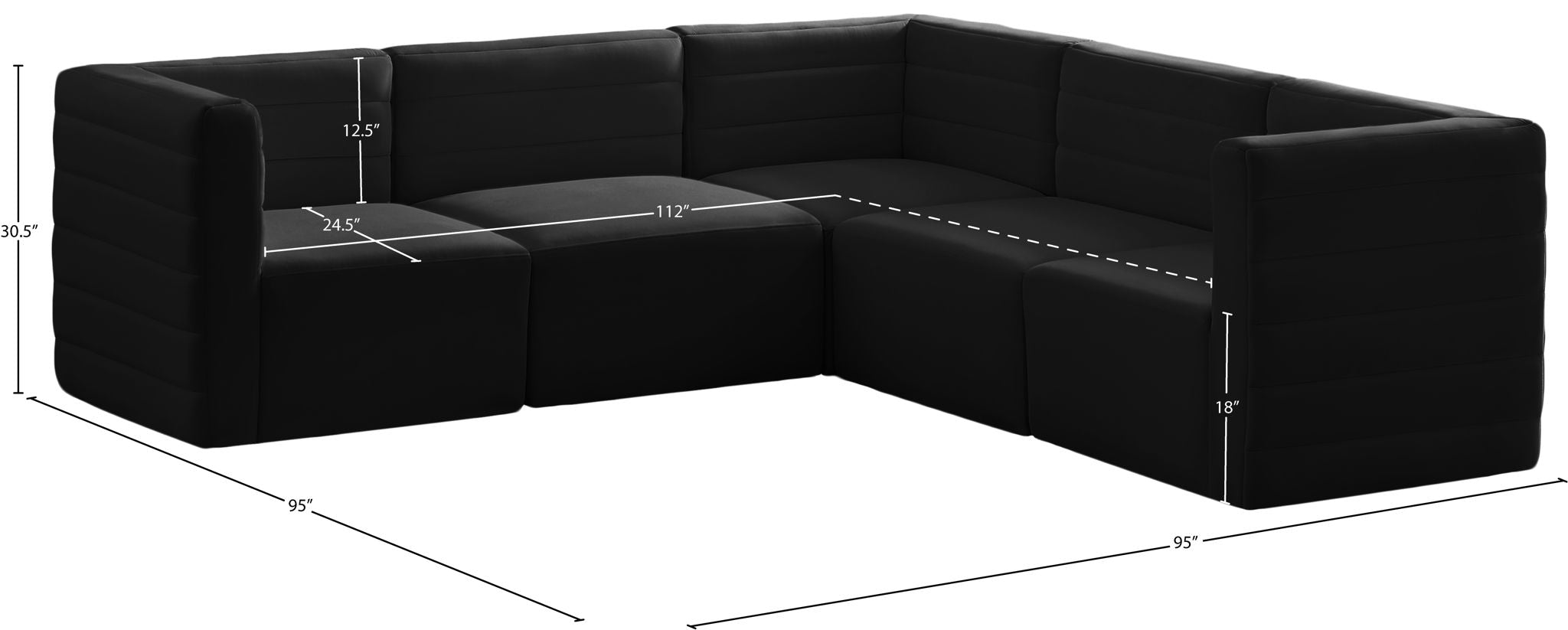 Quincy - 5 Piece Modular Sectional