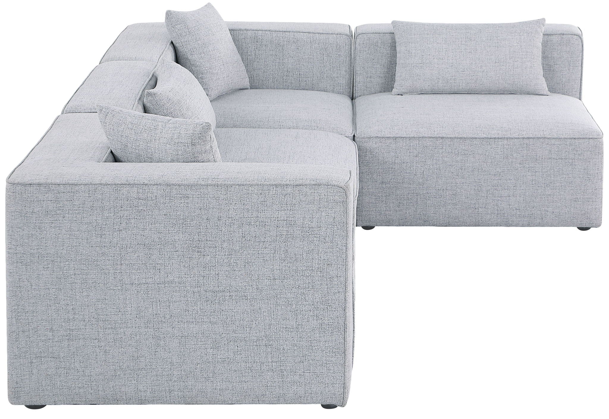 Cube - Linen 4 Piece Modular Corner Sectional