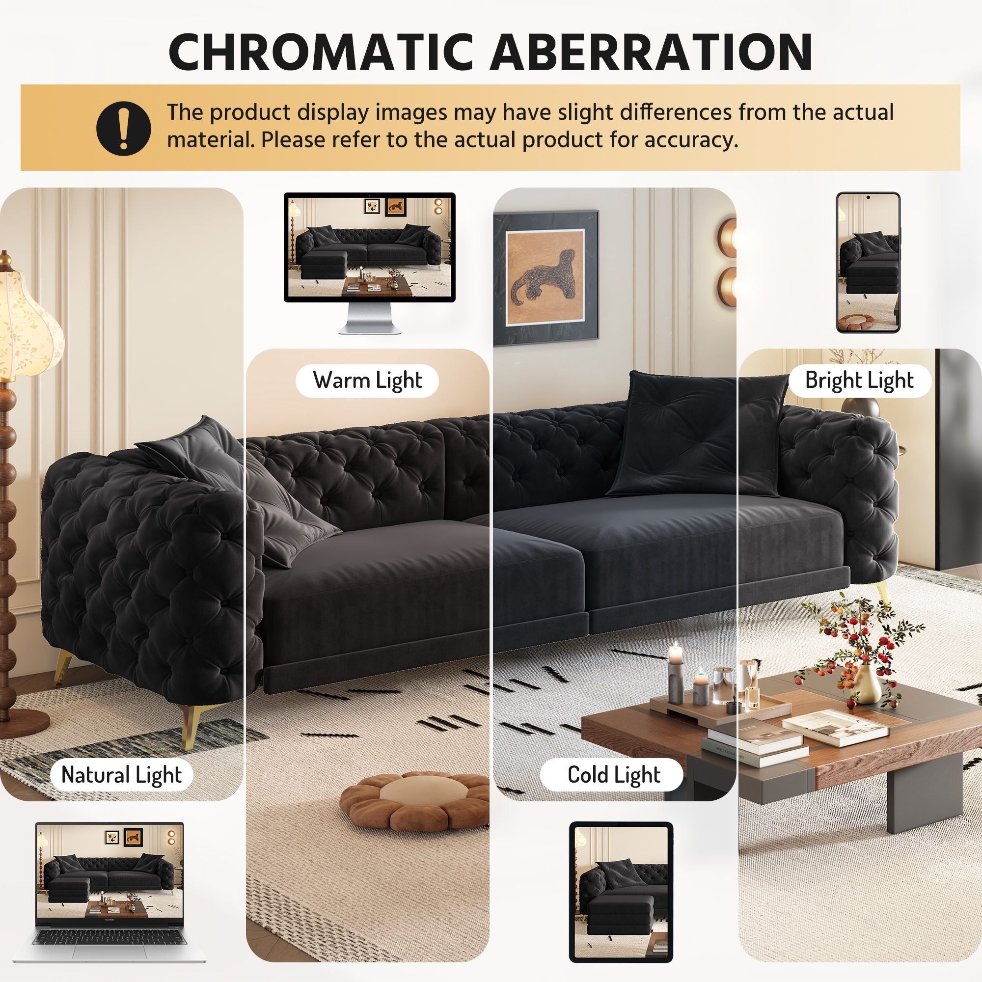 3 In 1 Convertible Sleeper, Deep Seat Pull Out Sofa Bed, Button Tufted