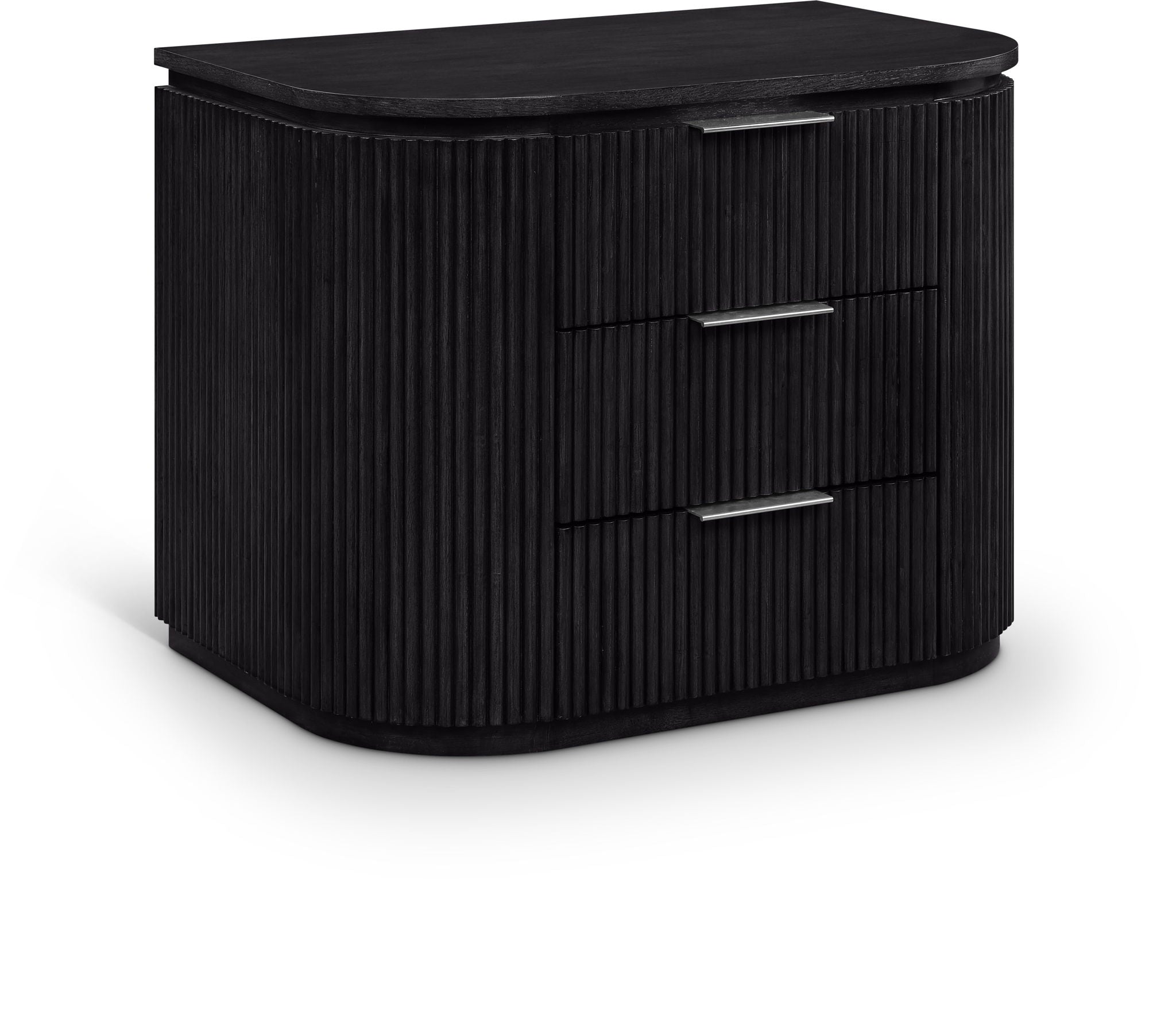 Astrid - Solid Wood And Oak Veneer Nightstand