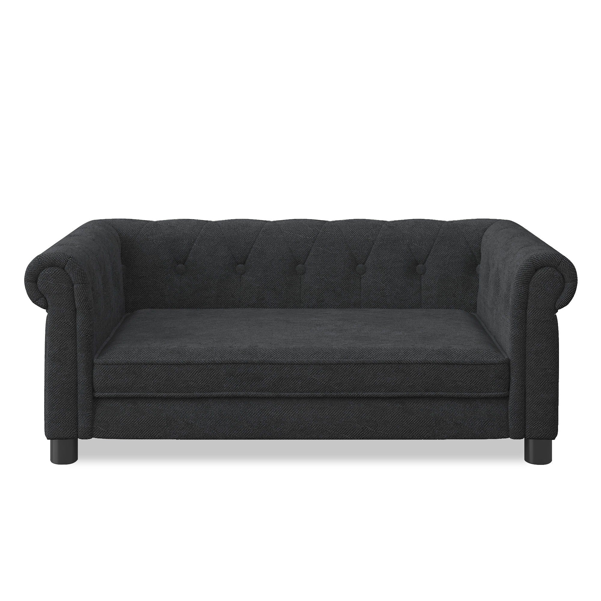 Modern Elegant Rectangle Pet Bed, Durable Elevated Dog Sofa