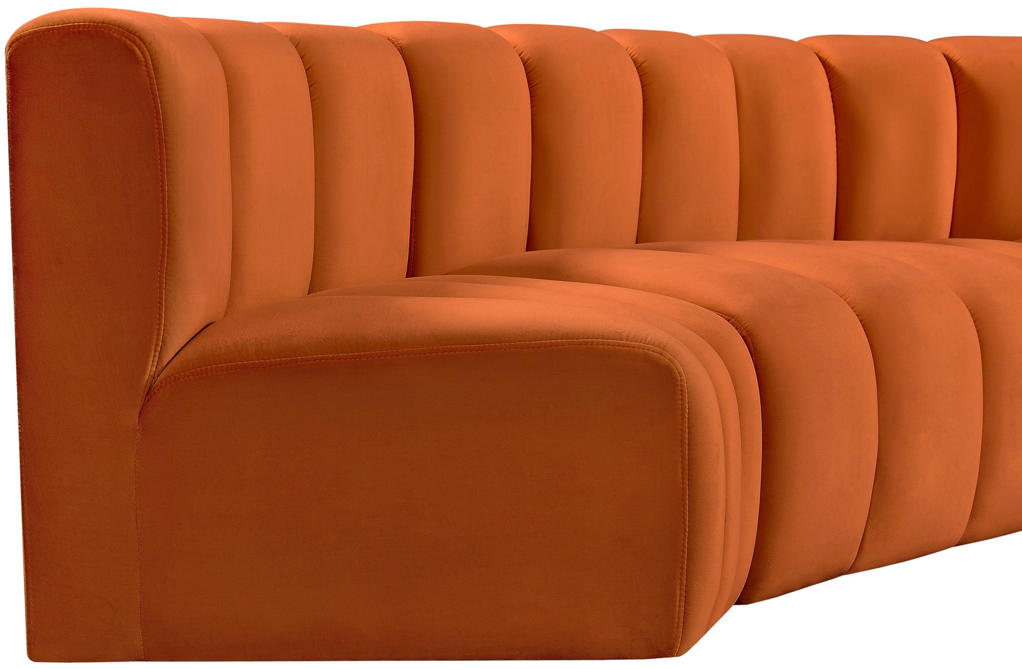 Arc - Velvet 8 Piece U-Shaped Modular Sofa
