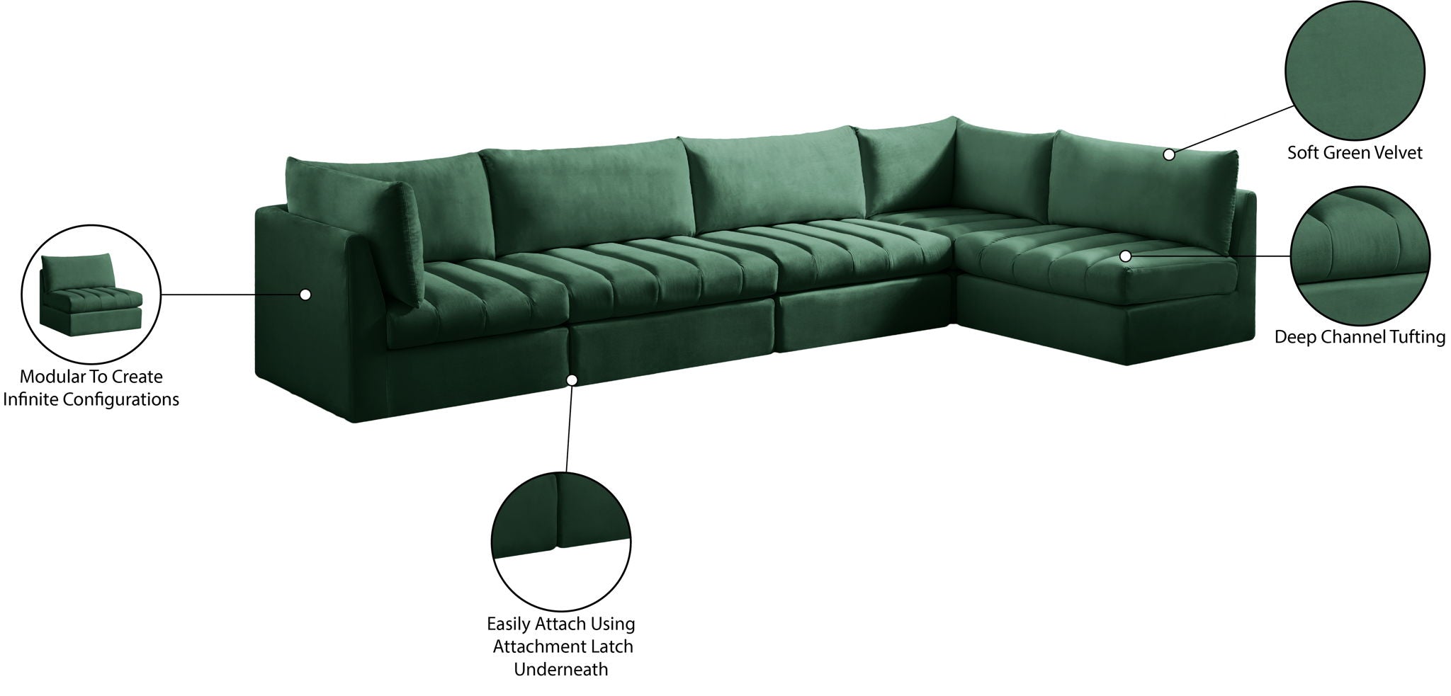 Jacob - 5 Pc. Modular Sectional