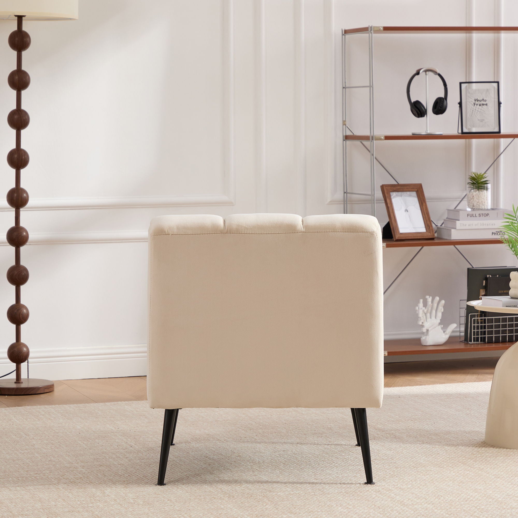Upholstered Armless Chair For Living Room