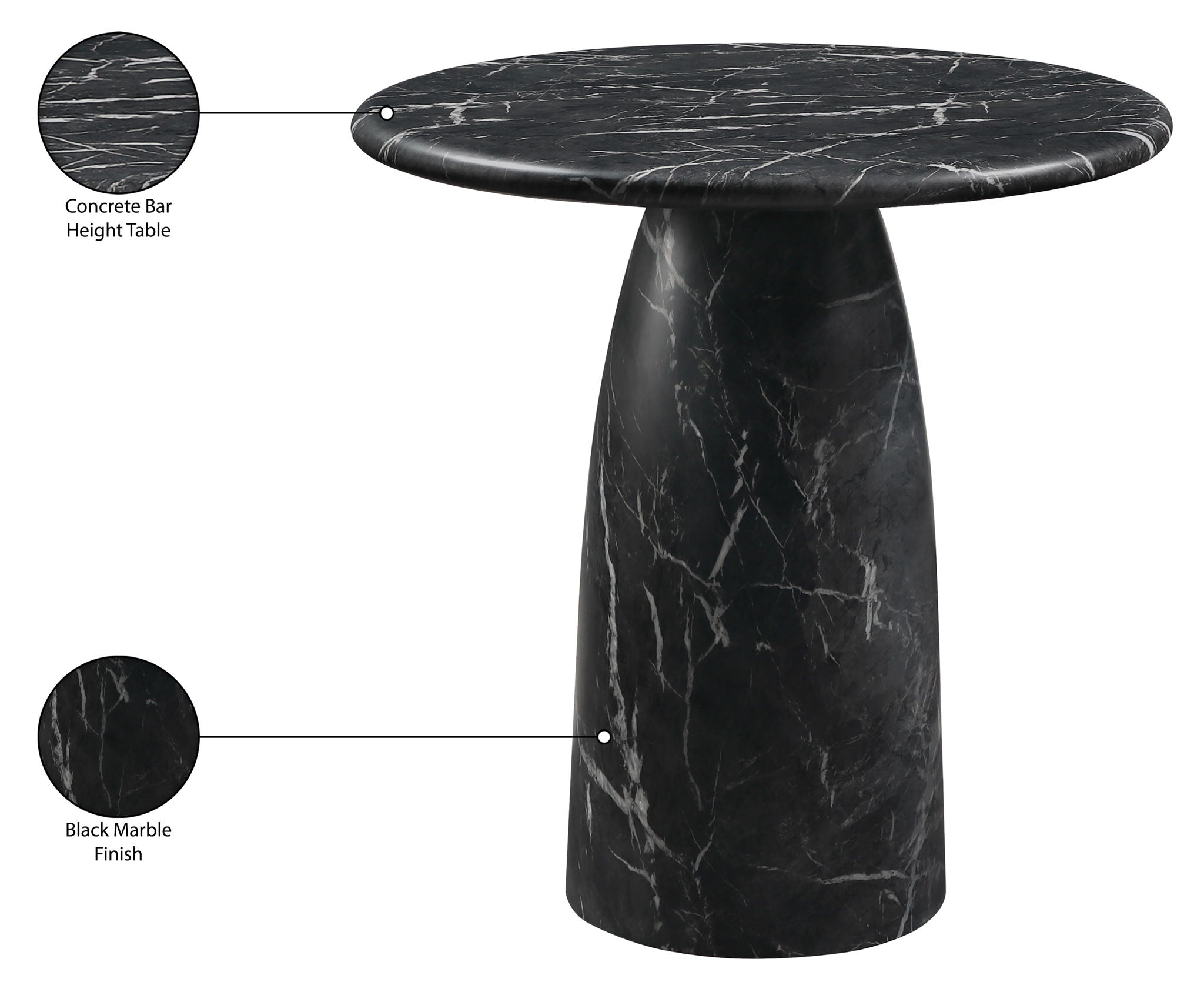 Cosenza - Concrete Indoor / Outdoor Bar Table