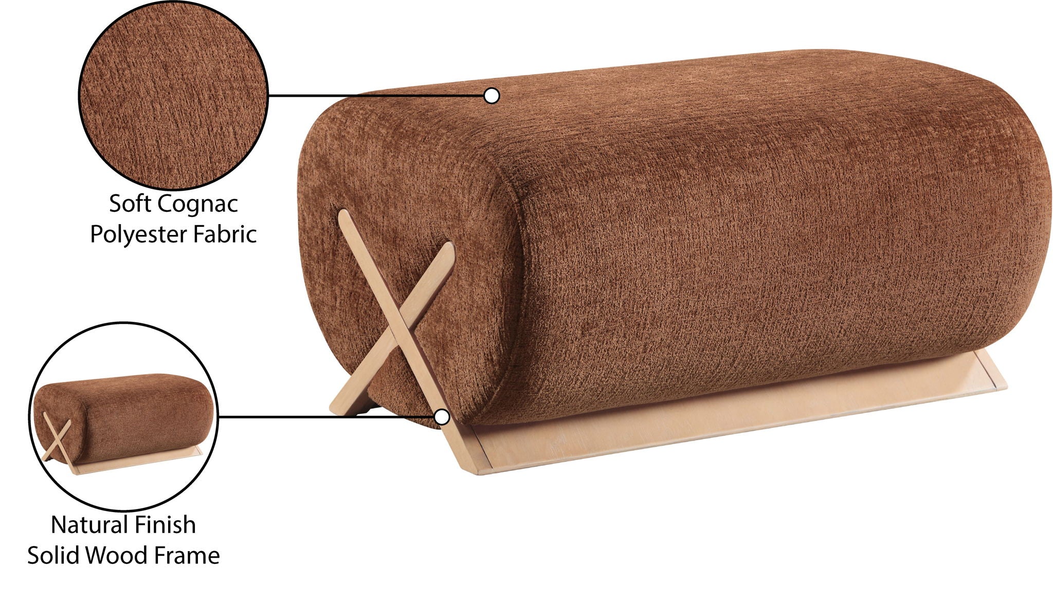 Akira - Fabric Ottoman