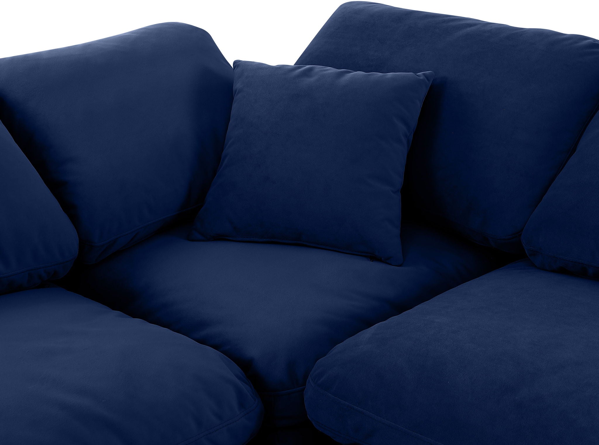 Indulge - Velvet 6 Piece Modular U-Shaped Sectional