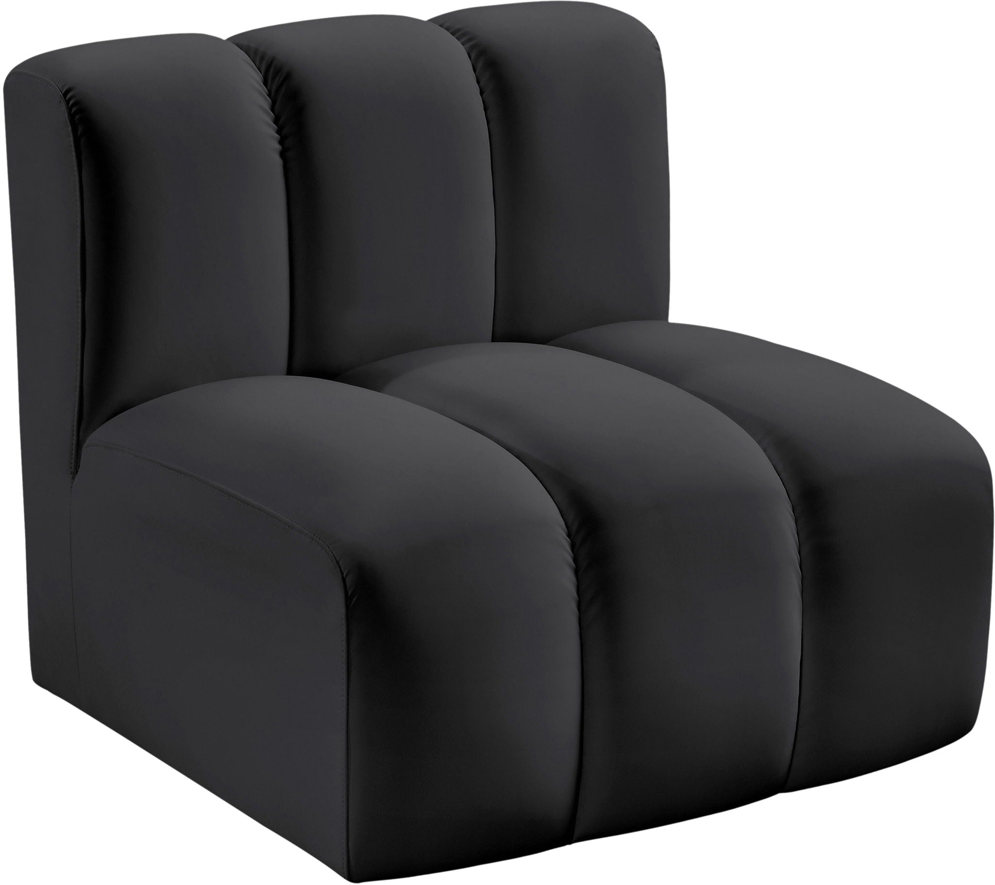 Arc - Faux Leather Straight Chair