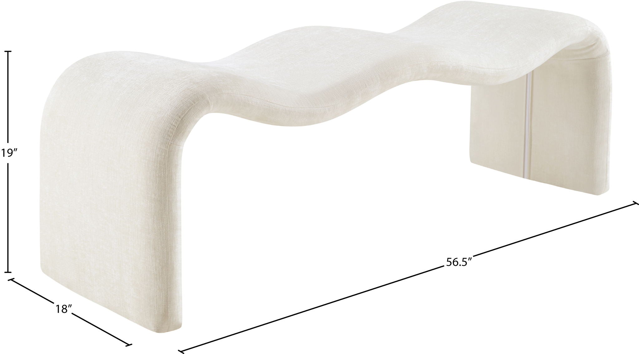 Willow - Chenille Bench