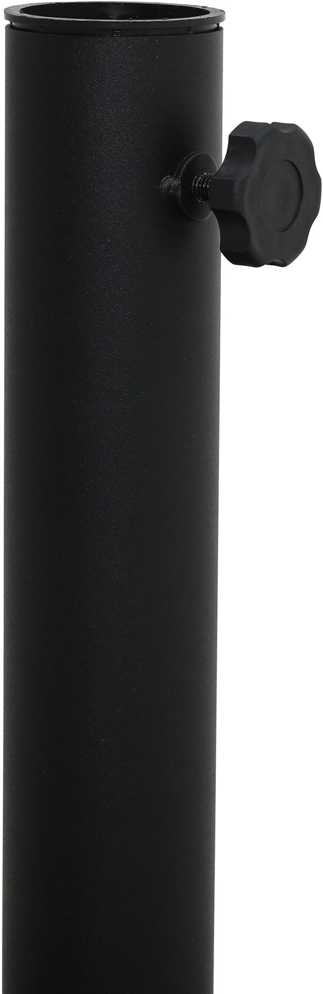 Amalfi - Aluminum Patio Umbrella - Black Base / White Pole