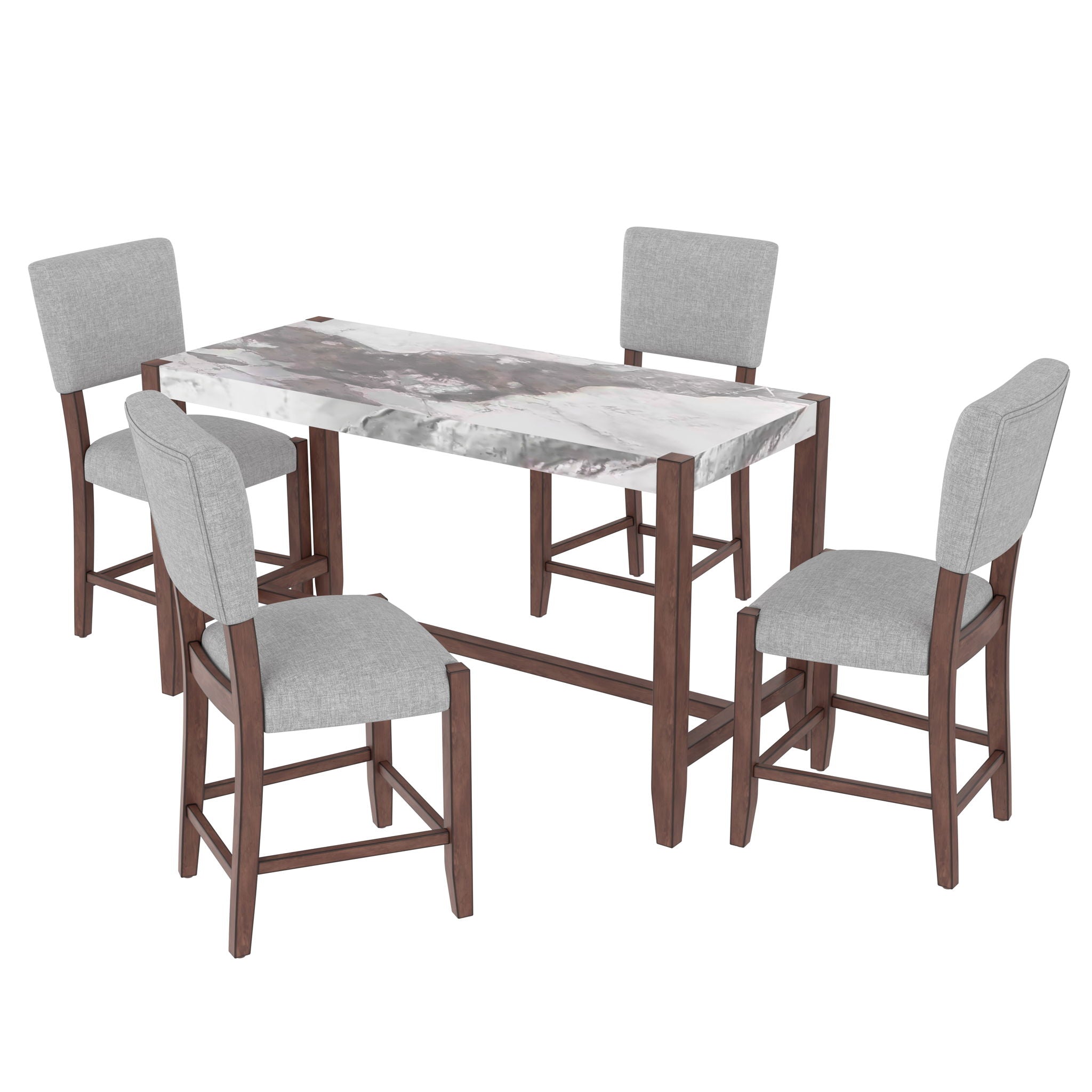 Mid Century Modern Bar Stools, Upholstered Counter Chairs