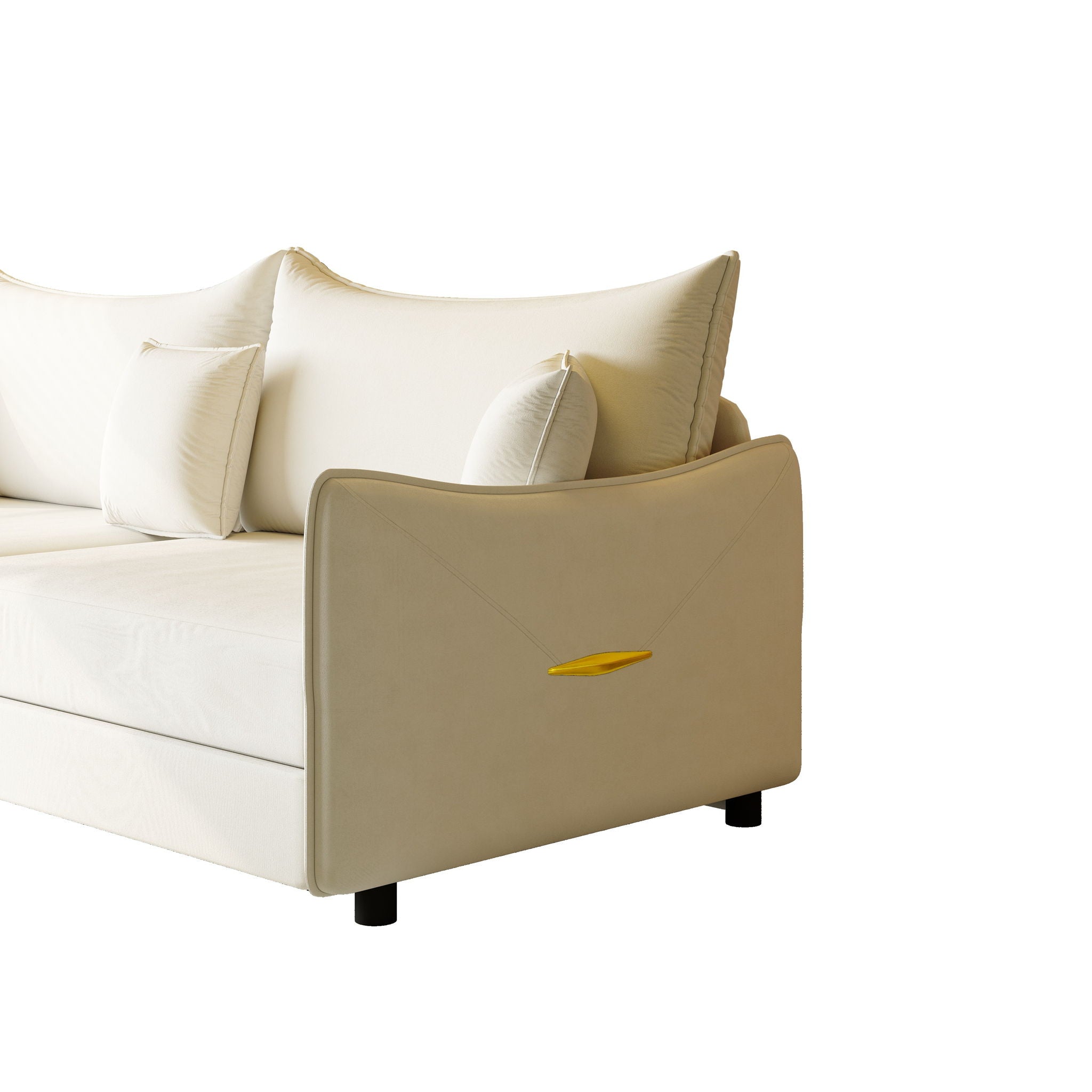 King Pull Out Sofa Bed, 3-In-1 Convertible Bed With 3 Pillows